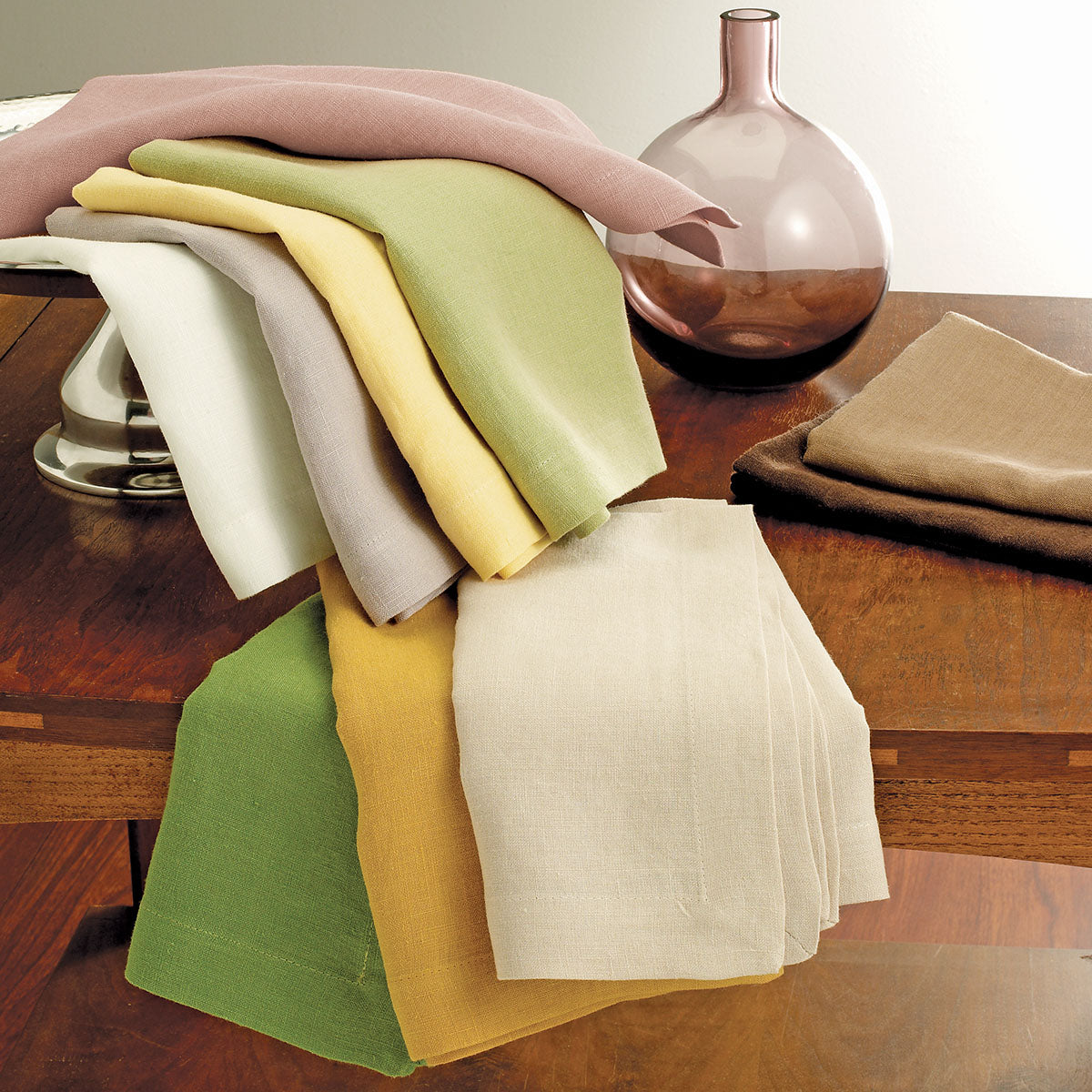 Premium Riviera Napkins Set of 4 - 100% Cotton Decorative Table Linens for Dinner Parties, Weddings & Holiday Gatherings