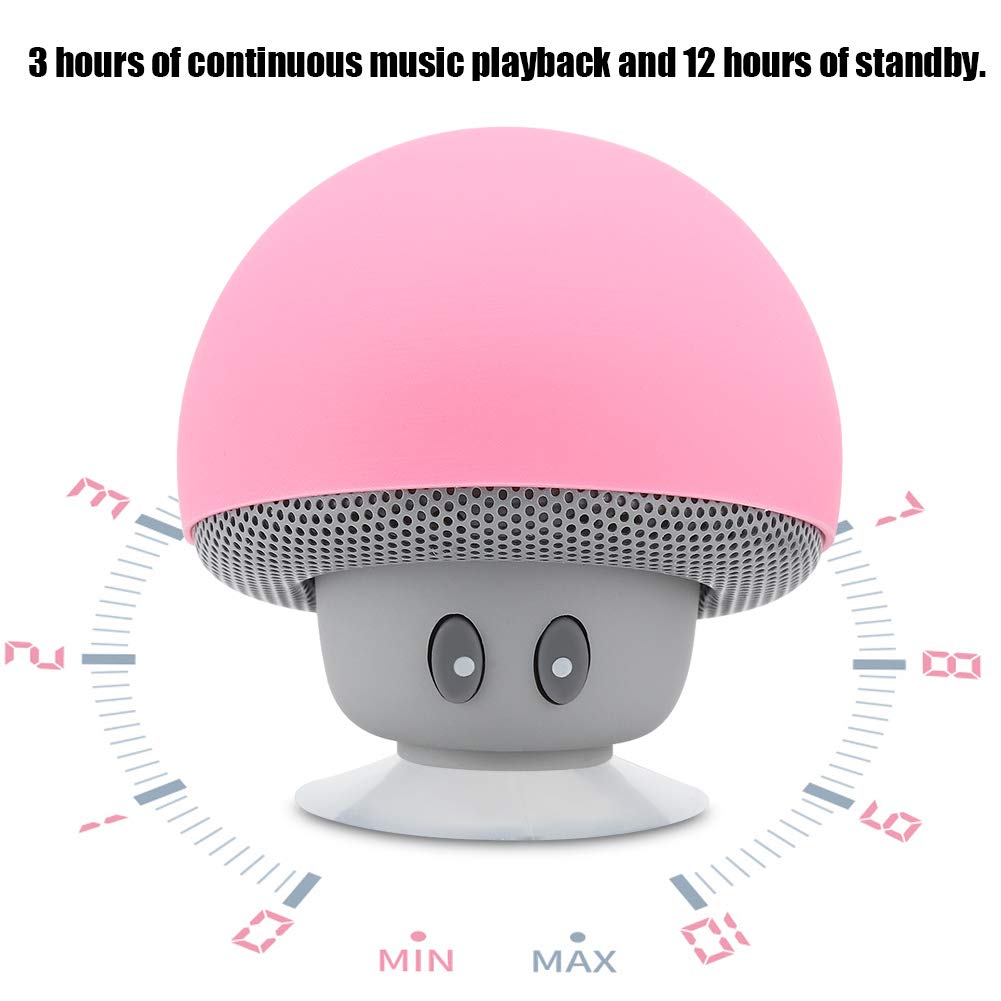 Mini Bluetooth Wireless Portable Mushroom Speaker with Subwoofer - High Quality Sound, Easy Operation & Phone Holder | Perfect for Home, Office, Outdoor Music Playback & Long Standby Time