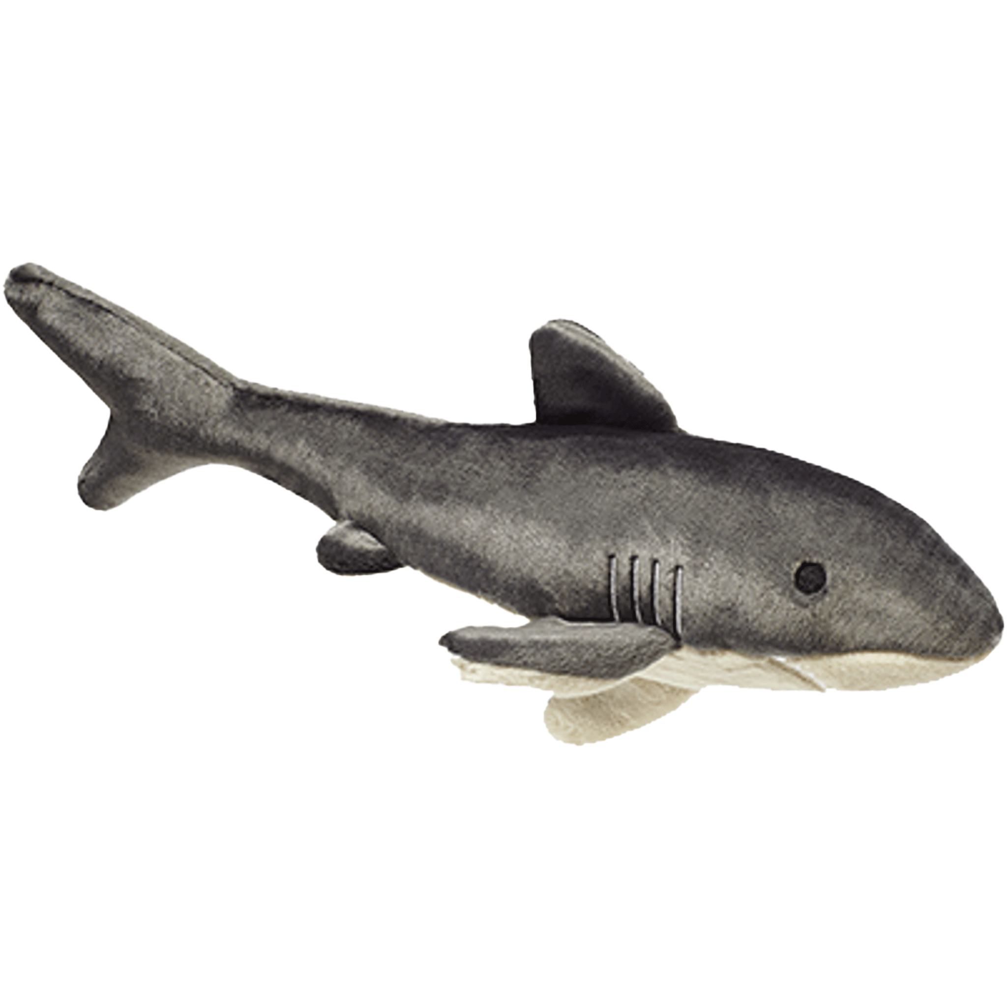 Fluff & Tuff Mac Shark Grey Dog Toy - Durable Chew Toy for Aggressive Chewers - Perfect for Indoor & Outdoor Playtime