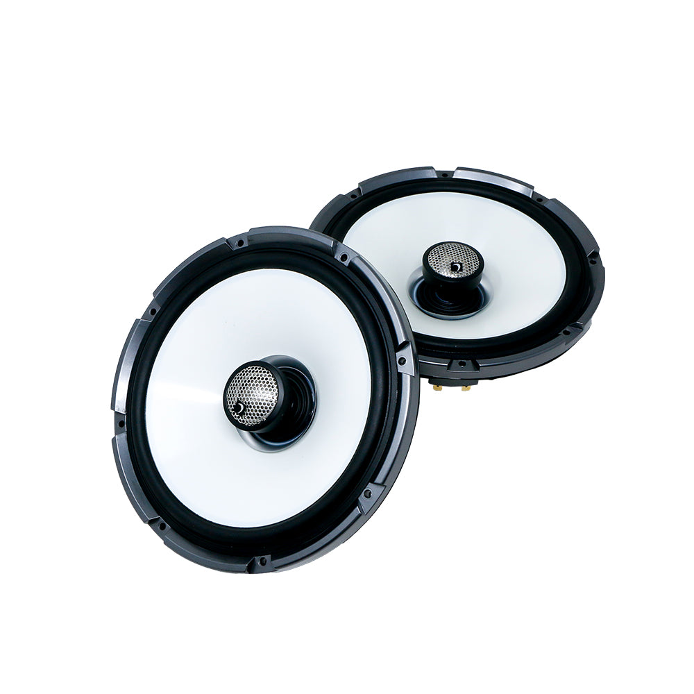 HXMF Series 8 2-Way Marine Speakers with Titanium Dome Tweeter (4Ω) - Waterproof Boat Audio for Outdoor & Marine Use - Perfect for Boats, Yachts, and Outdoor Entertainment