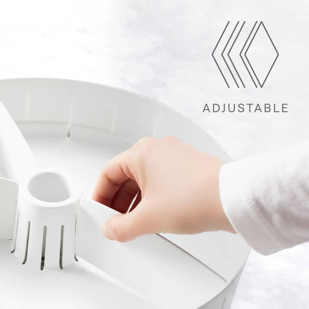 Youcopia SinkSuite Under Sink Turntable Organizer - White | 360° Rotating Lazy Susan for Kitchen Cabinets | Perfect for Storing Cleaning Supplies, Sponges & Dish Soap