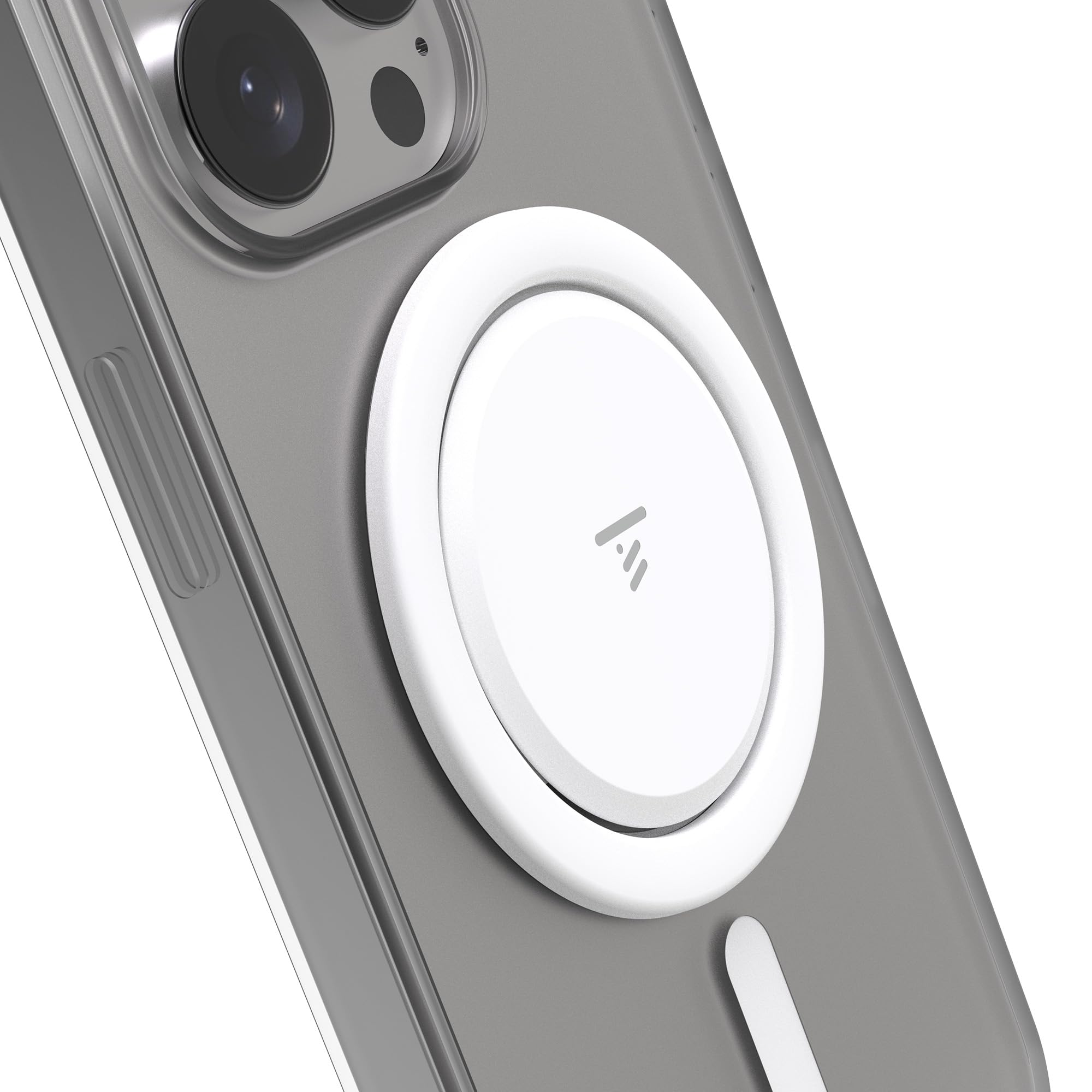 Ultra Thin Magnetic Phone Grip - Space-Grade Steel, Pop-Up Stand, Wireless Charging Compatible, Magsafe® for iPhone 12/13/14/15 - Perfect for Hands-Free Viewing, Gaming & Video Calls