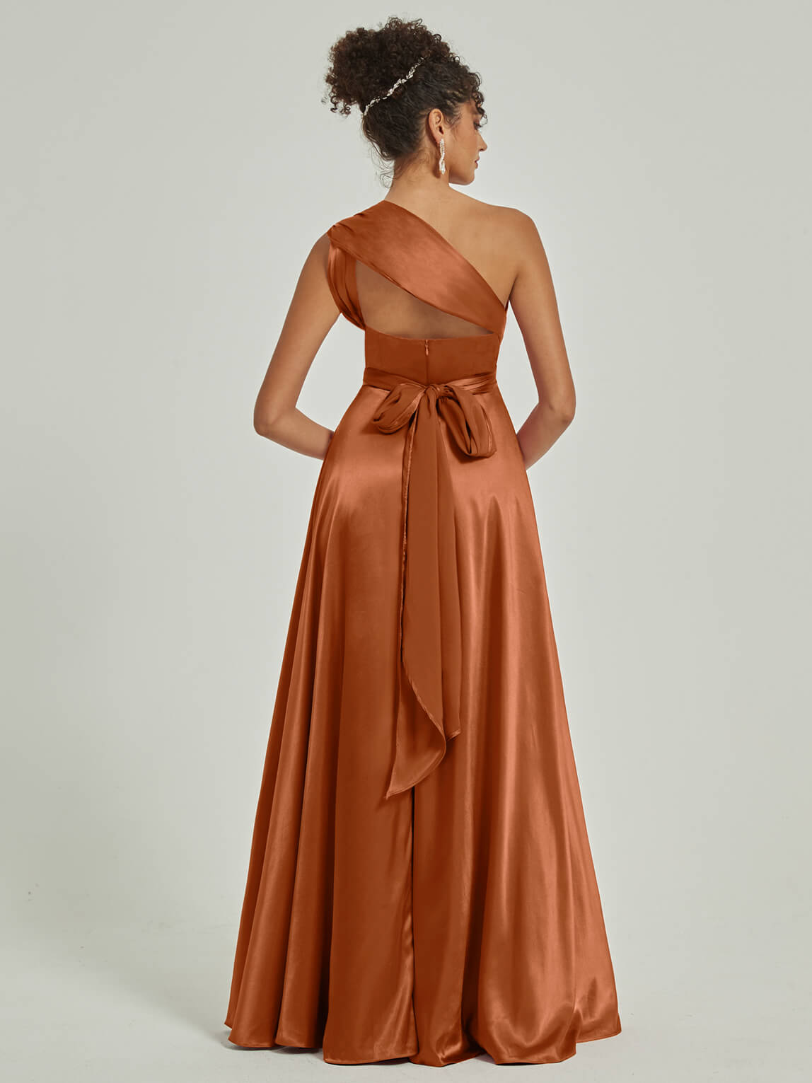 Cooper Satin Convertible Bridesmaid Dress - Multi-Way Wrap A-Line Gown for Weddings, Parties & Formal Events | Elegant & Versatile Bridesmaid Attire