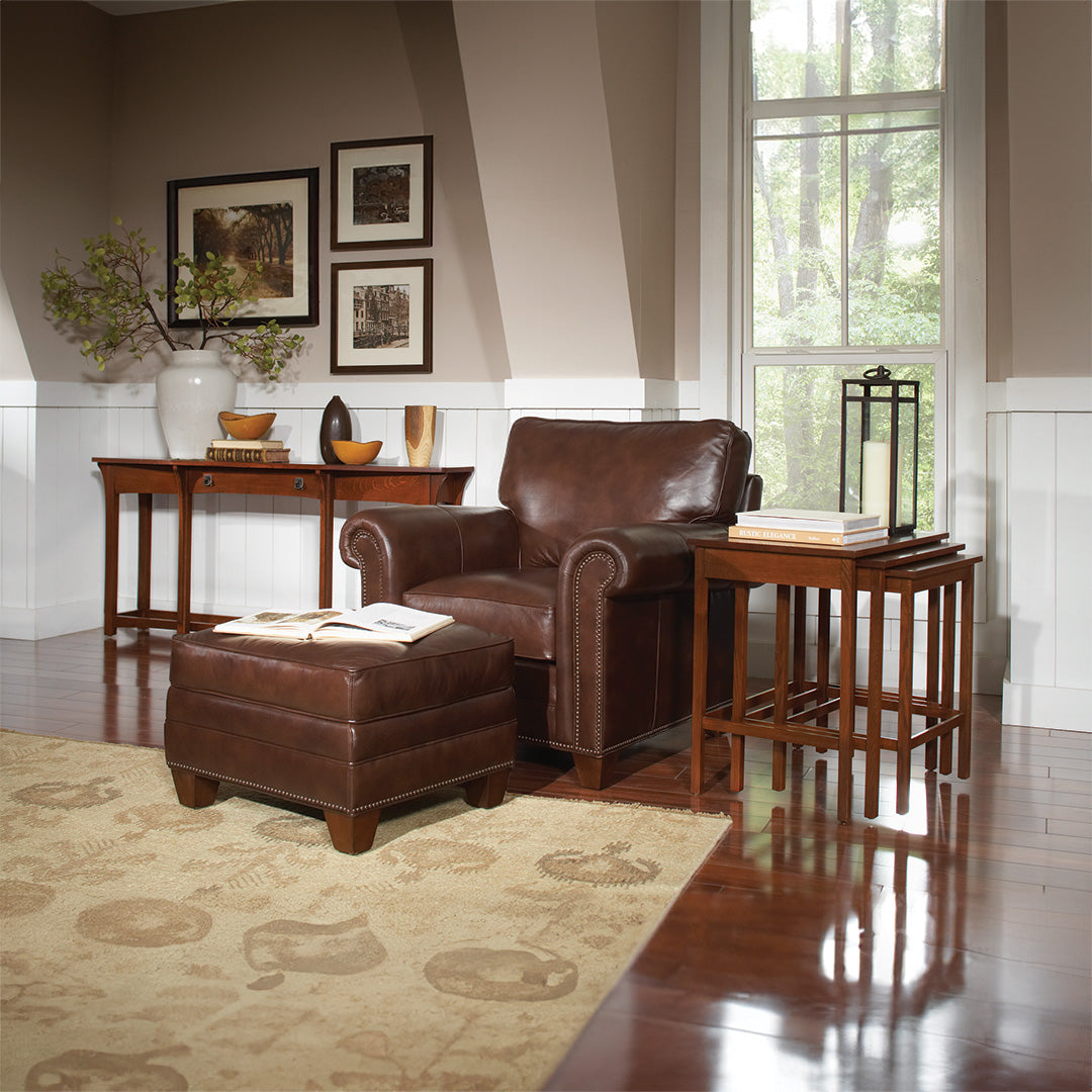 Premium Malden Leather Chair and a Half - Genuine Leather Recliner for Living Room, Home Theater & Office - Comfortable Oversized Seating for Relaxation & Entertainment