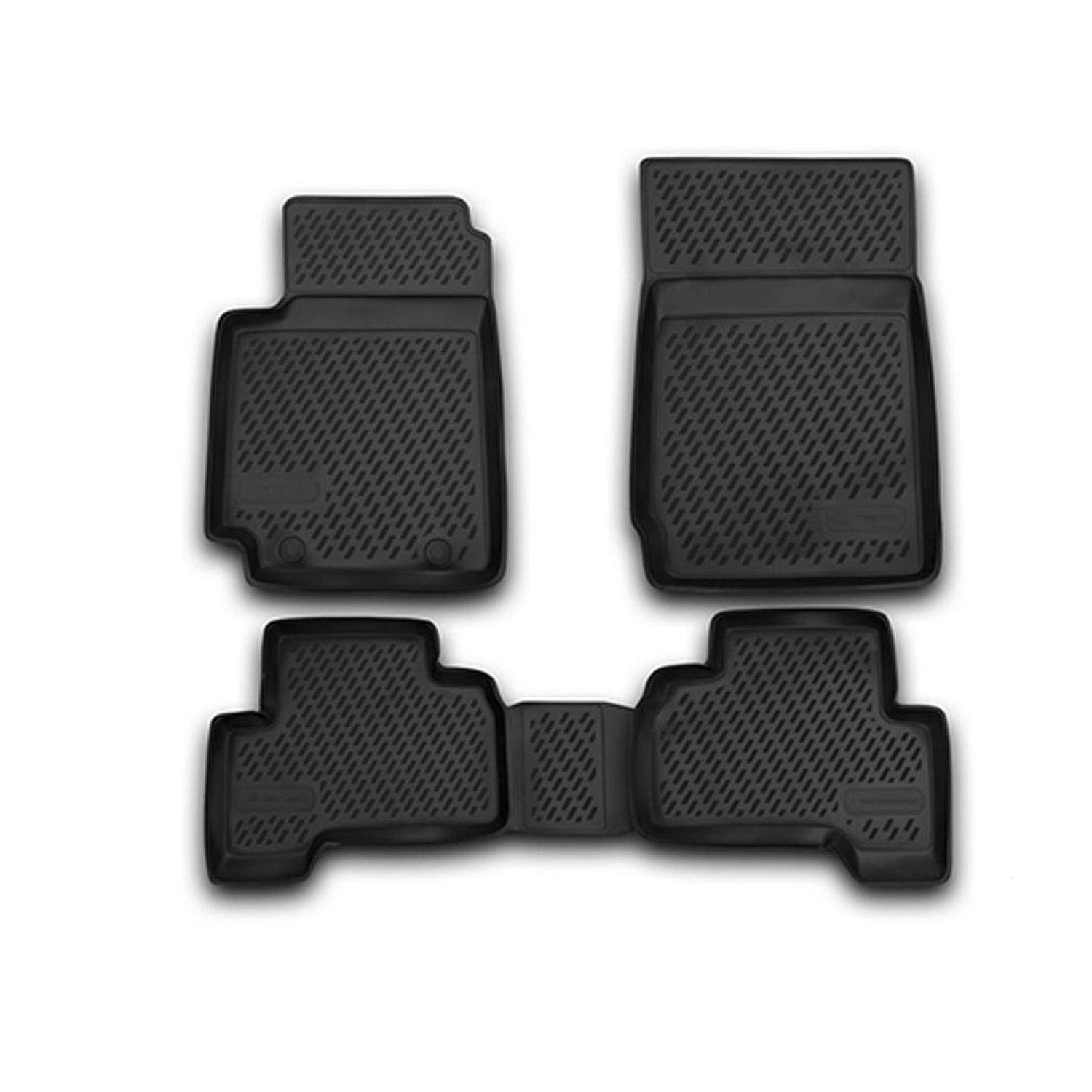 OMAC All-Weather 3D Floor Mats for Suzuki Grand Vitara 2006-2013 - Custom Fit Heavy Duty Car Mats Set (Front & 2nd Row) | Perfect for SUV, Off-Road & Daily Driving Protection