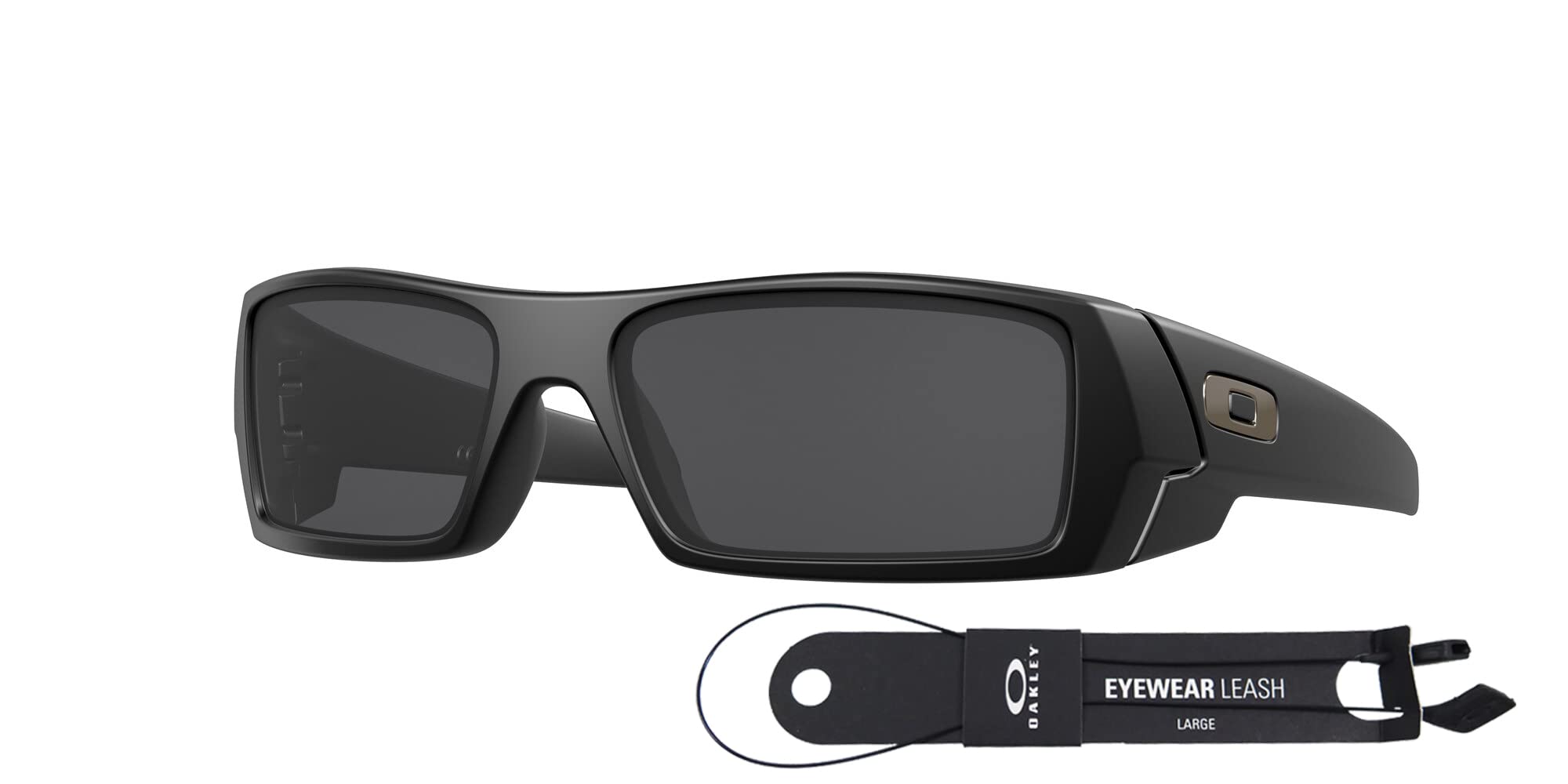 Oakley Gascan OO9014 Polarized Sunglasses for Men - UV Protection, Lightweight Frame with Bundle Leash & VISIOVA Accessories - Perfect for Running, Cycling, and Outdoor Sports