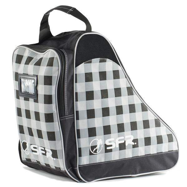 SFR Designer Skate Bag - Durable & Stylish Black Checker Backpack for Skateboarders | Perfect for Skateboarding, Travel & School