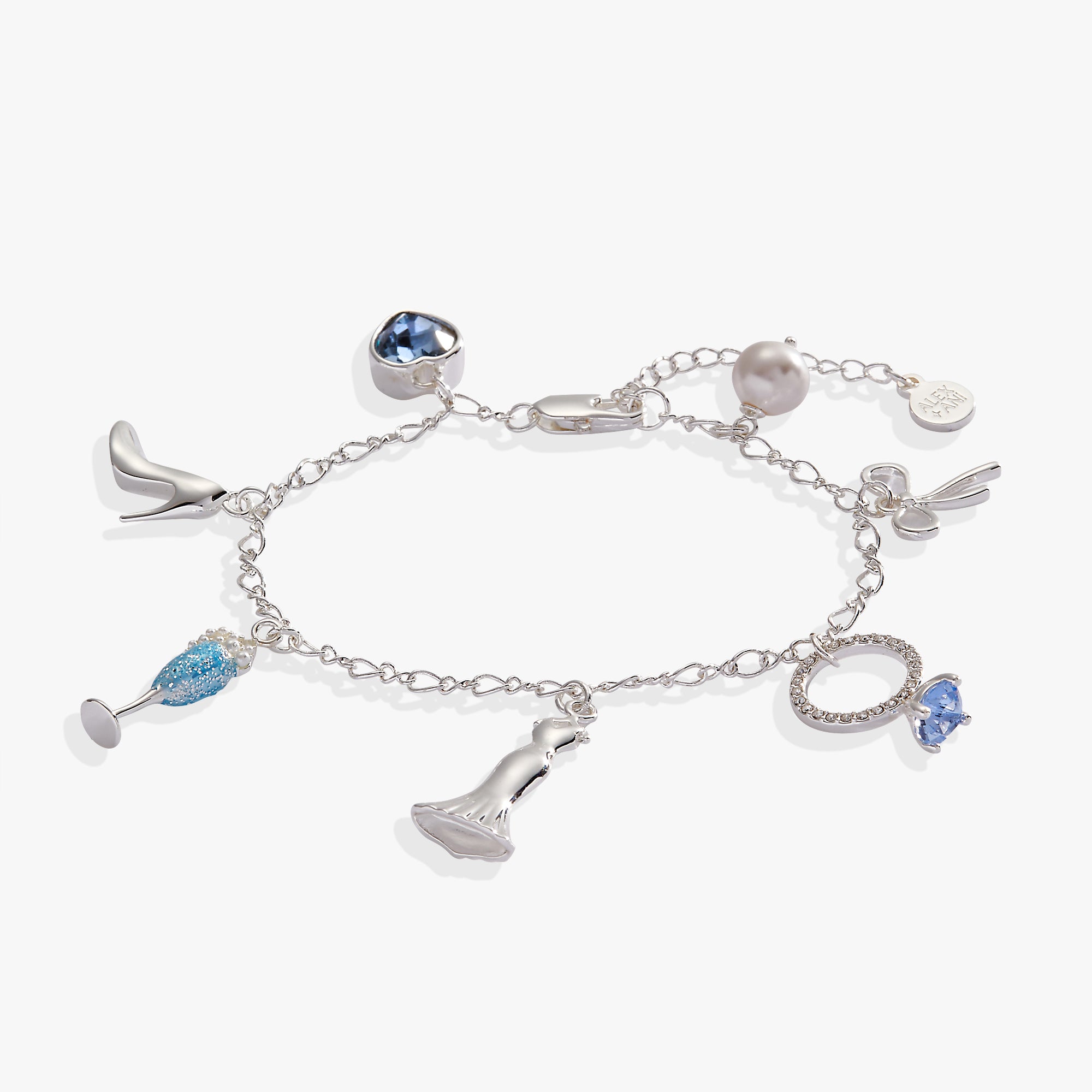 Elegant Bridal Multi-Charm Bracelet for Women - Perfect for Weddings, Anniversaries & Special Occasions
