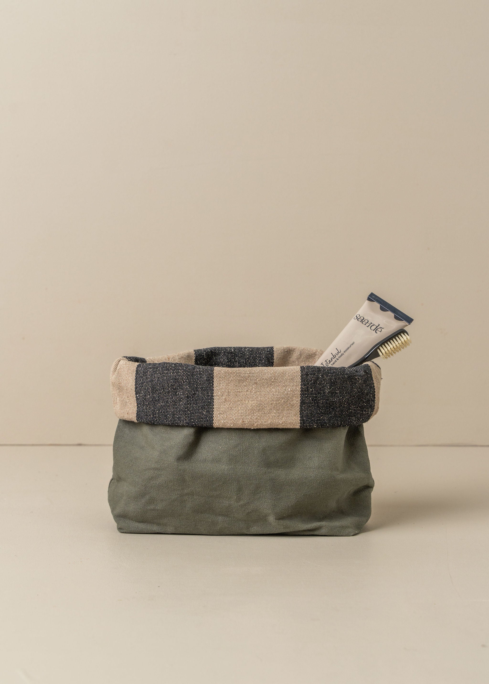 Journey Makeup Bag - Waterproof Canvas Cosmetic Pouch for Travel & Storage | Olive Green | Perfect for Makeup Artists, Travel Essentials & Organizing Toiletries