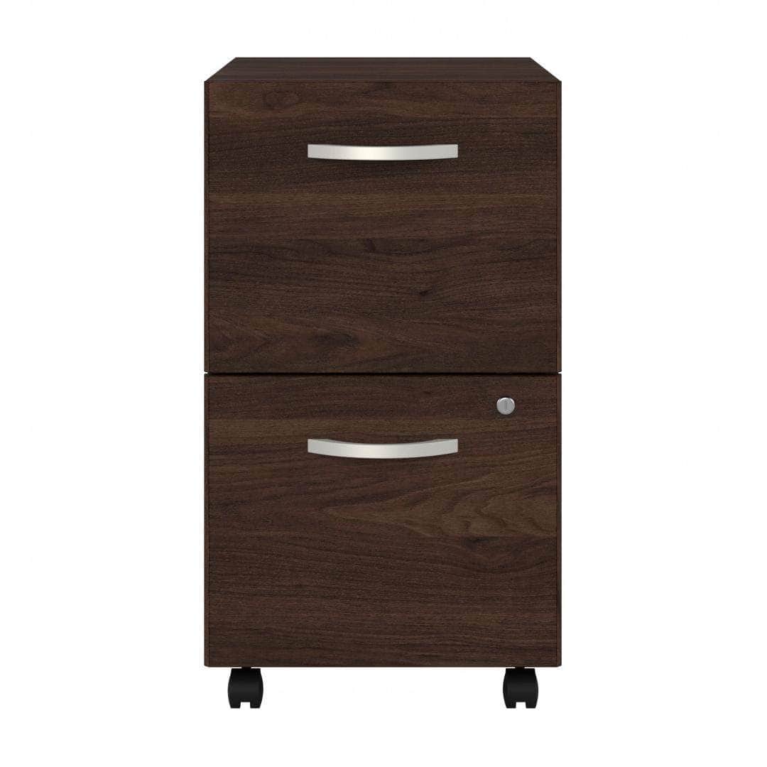 Zaniah 2 Drawer Mobile File Cabinet - Compact Rolling Storage Organizer for Office & Home, Available in Black/White/Gray - Perfect for Documents, Supplies & Small Space Organization