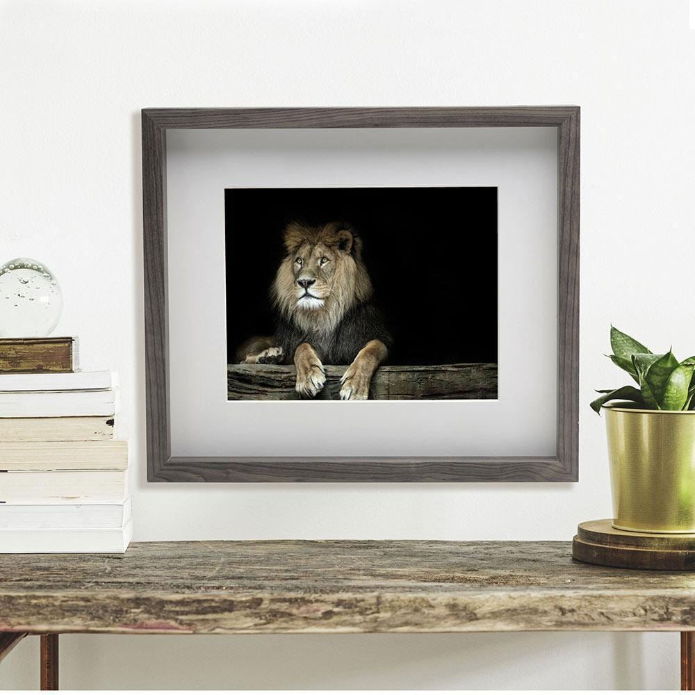 12 x 14 Gray Gallery Frame with 8 x 10 Mat - Perfect for Displaying Photos, Artwork, and Certificates in Home or Office Decor