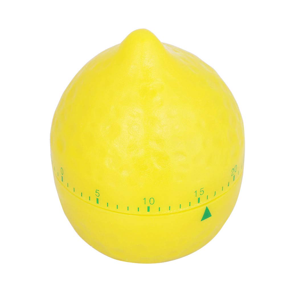 Lemon-Shaped Kitchen Timer - 60 Min Mechanical Cooking Timer for Baking & Boiling Eggs