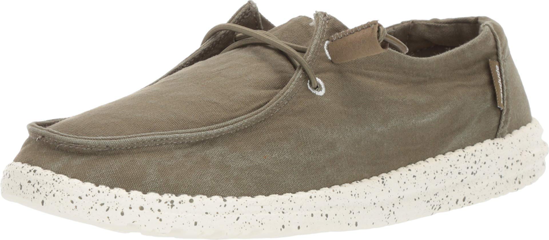 Hey Dude Women's Wendy Sage Lace-Up Loafers Size 10 - Comfortable Lightweight Casual Shoes for Women | Perfect for Walking, Travel & Everyday Wear