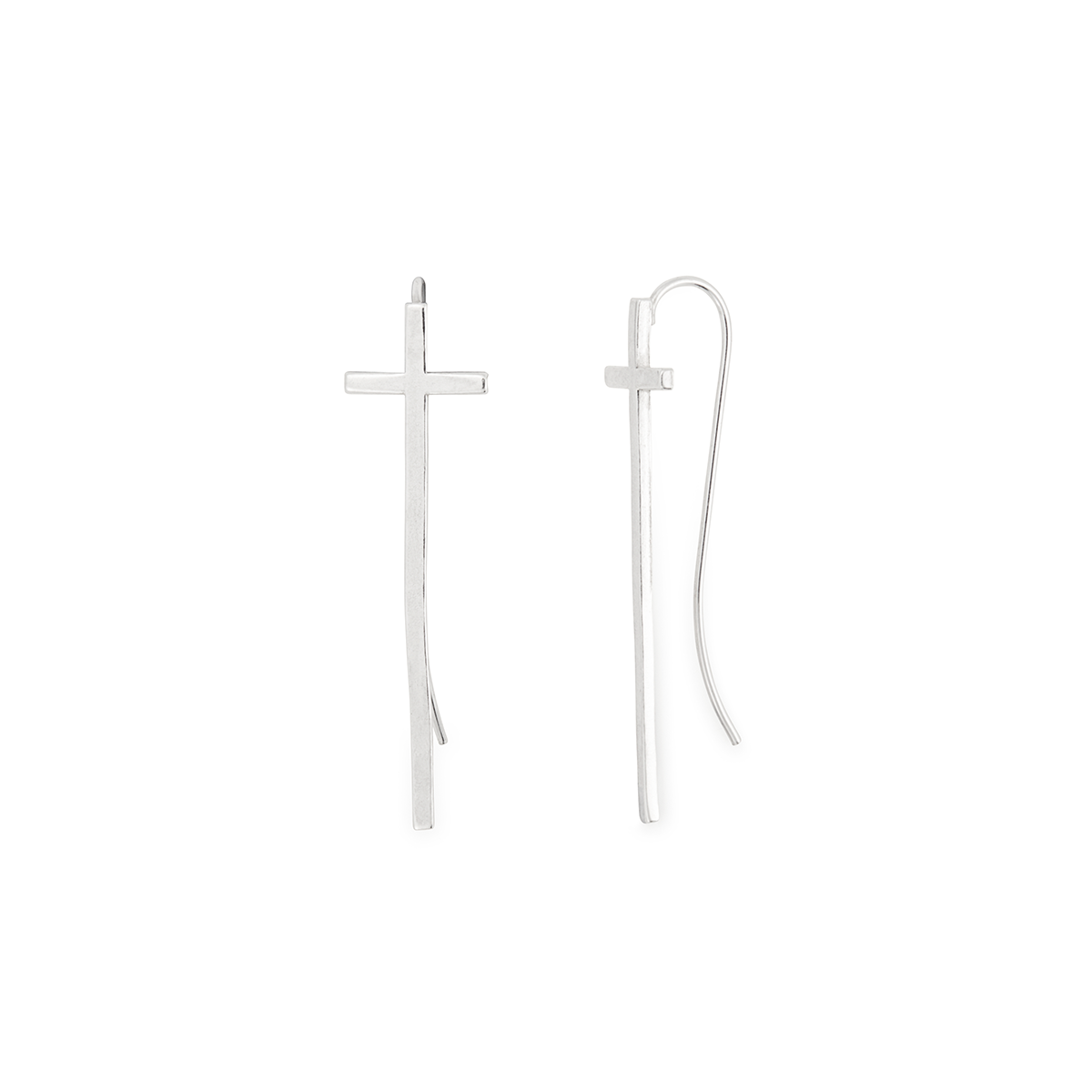 Cross Drop Earrings for Women - Elegant Religious Jewelry Gift for Christmas, Baptism & Everyday Wear