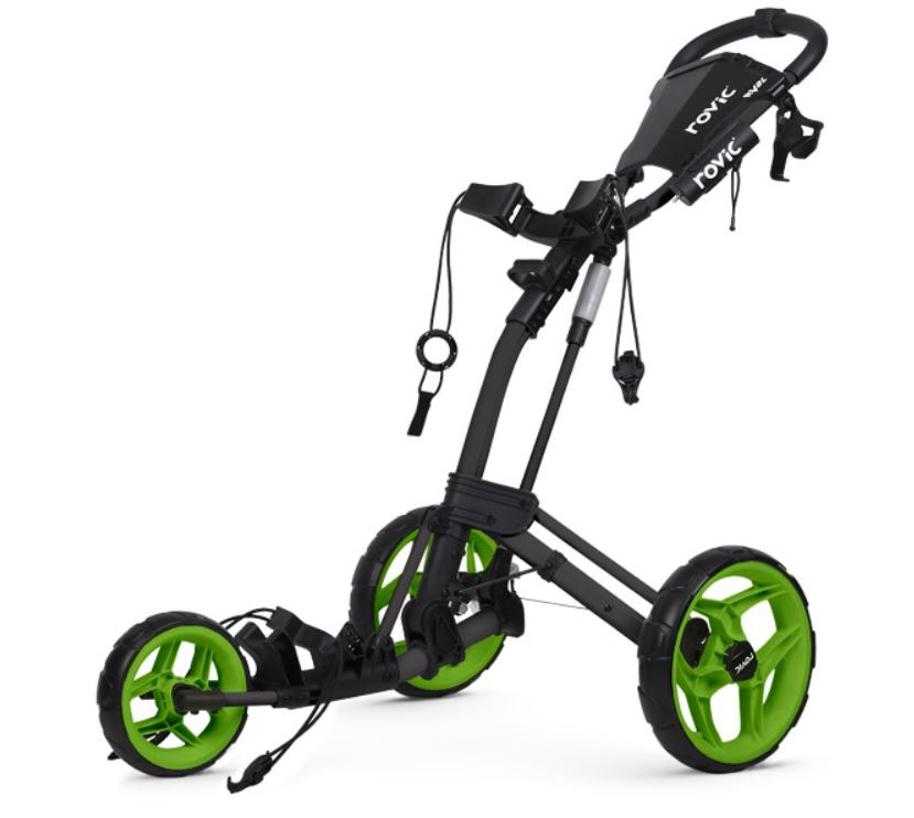 Rovic RV2L Lightweight Push Cart with Durable Wheels - Perfect for Shopping, Travel, and Airport Luggage Transport