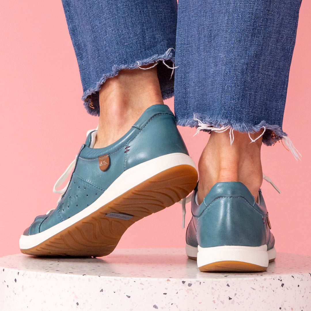 Caren Blue Josef Seibel Women's Comfortable Loafers - Stylish & Lightweight Slip-On Shoes for Work, Travel & Everyday Wear