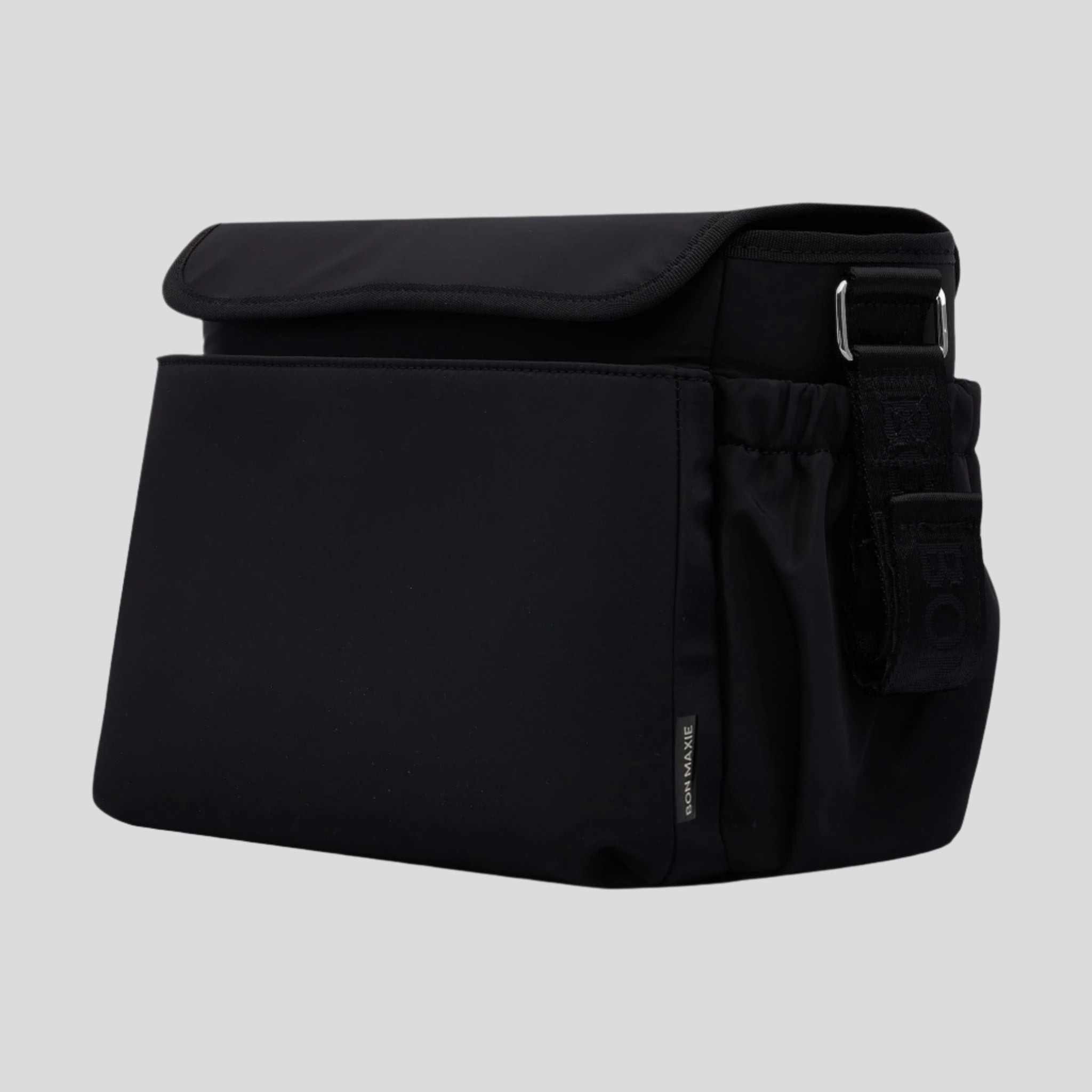 Black Nylon Carryall Pram Caddy - Perfect for Strollers, Shopping Carts & Baby Essentials Organization
