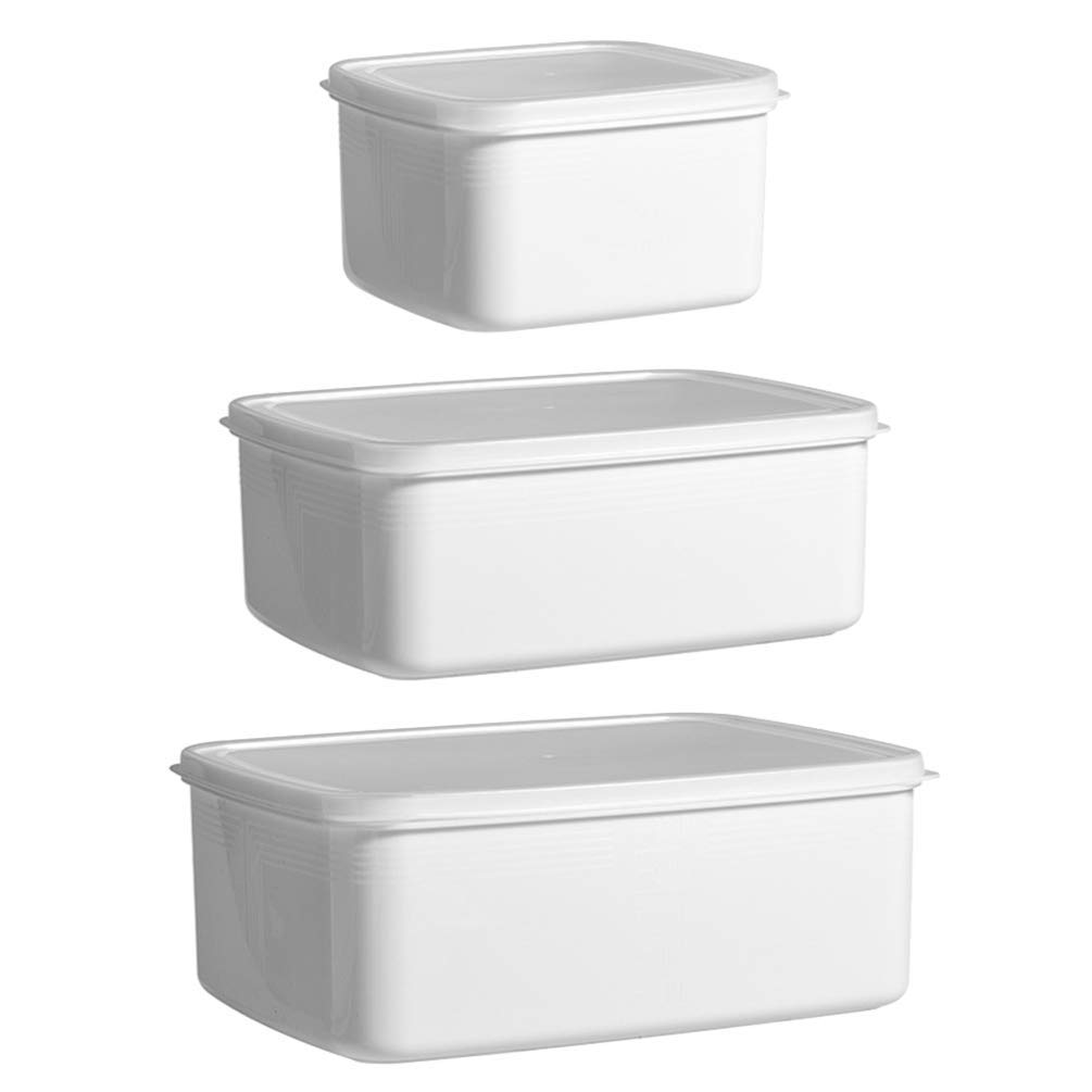 3-Piece Leak-Proof Plastic Food Storage Containers with Lids - BPA-Free Meal Prep Containers for Soup, Slime, Leftovers & Refrigerator Organization | Ideal for Kitchen, Picnics & School Lunches