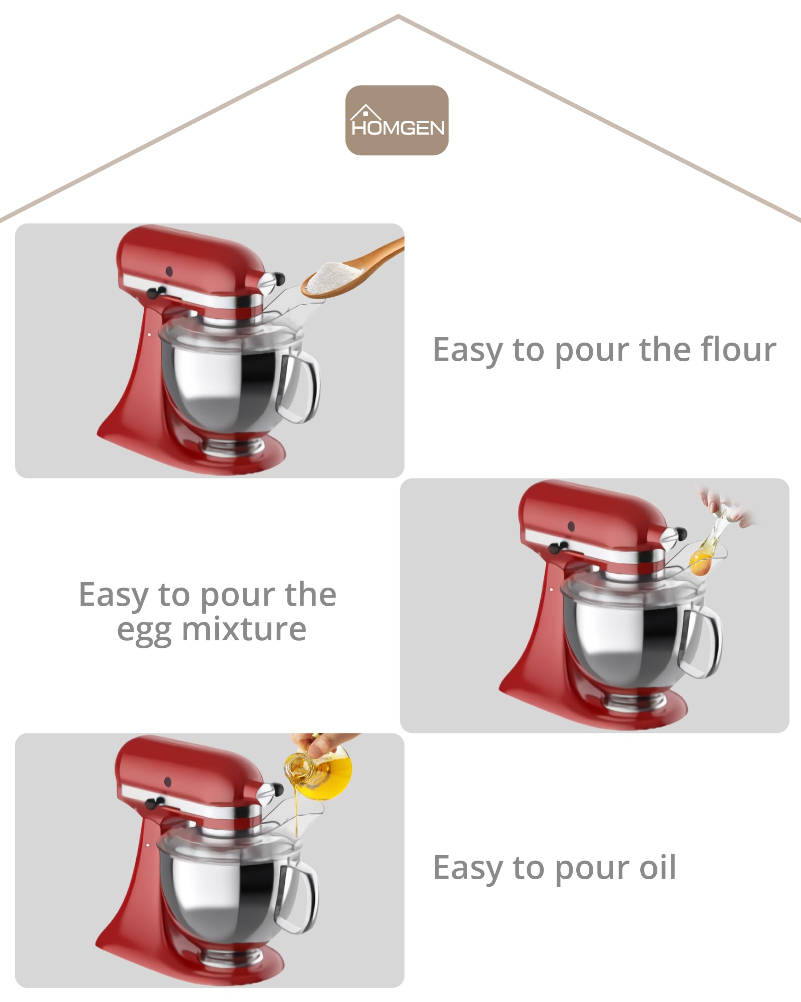 KitchenAid 4.5 & 5 Quart Pitcher Spout Cover - Clear Splash Guard for Tilt-Head Blenders - Perfect Fit for Stainless Steel Pitchers - Ideal for Smoothies, Soups & Sauces