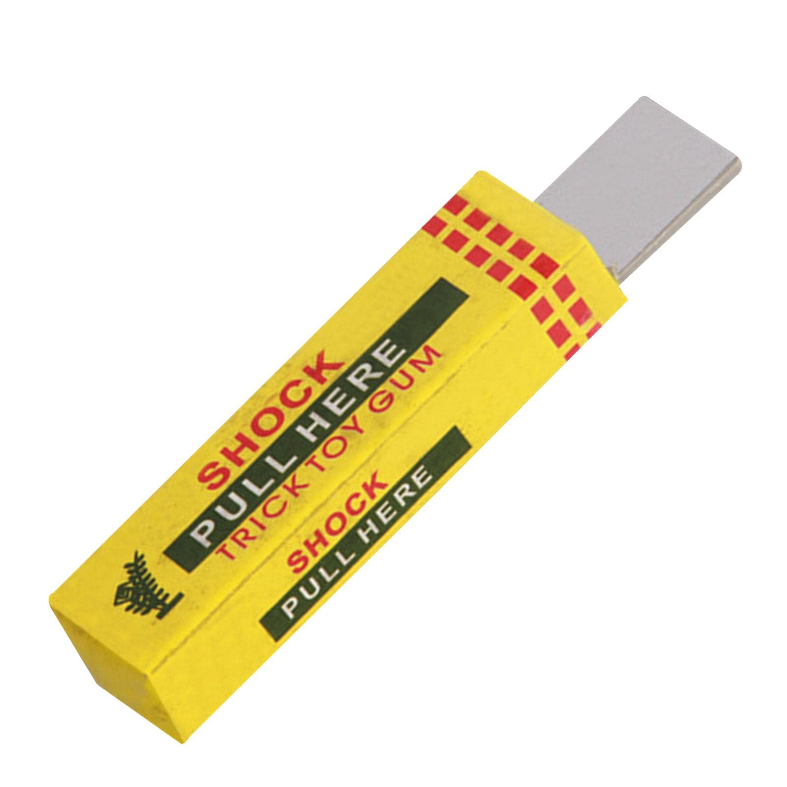 Electric Chewing Gum Prank Toy - Funny Fake Electric Shock Gag Gift for Jokes and Parties (Safe & Reusable) - Perfect for Office Pranks, Halloween Tricks, and April Fools' Day Gifts