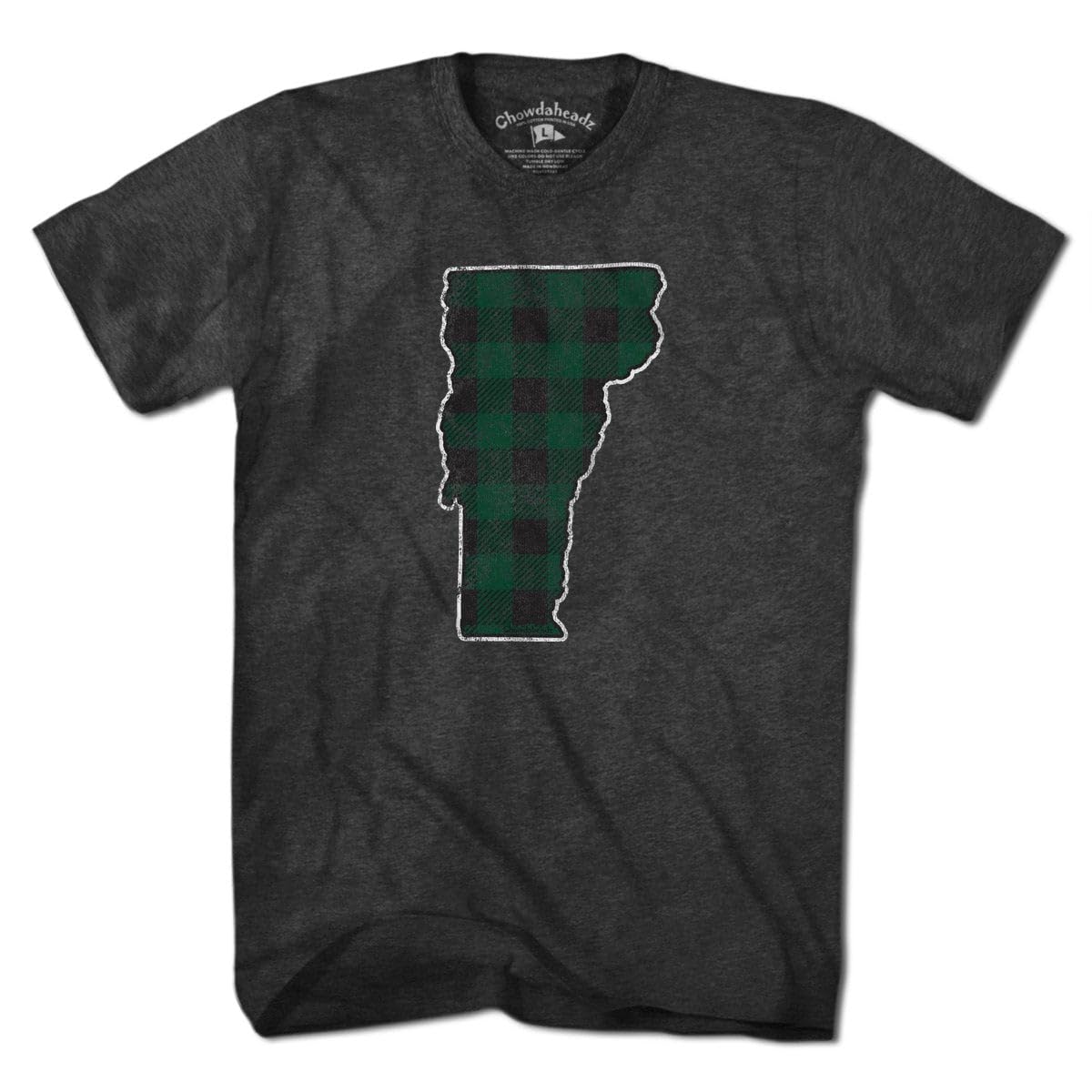 Vermont Lumberjack Plaid T-Shirt - Unisex Vintage Soft Cotton Blend Tee | Casual Wear, Outdoor Adventures & Cozy Lumberjack Style