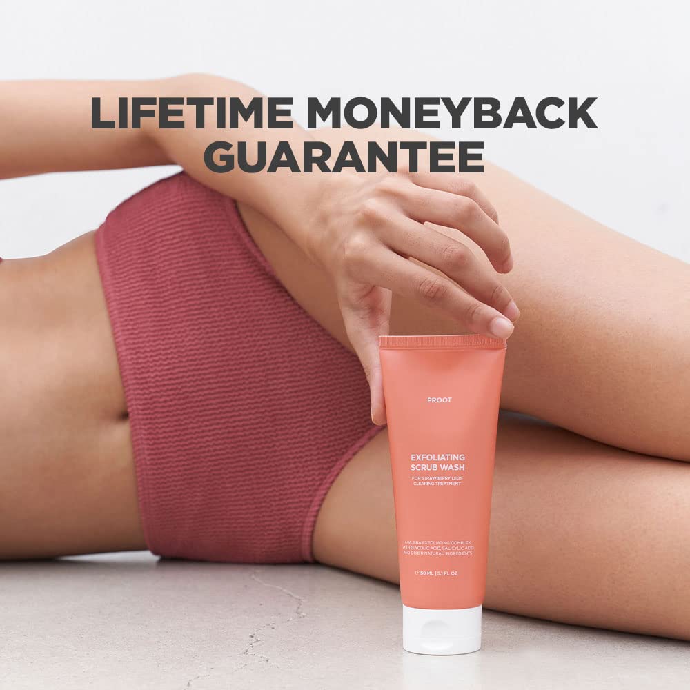 Best Strawberry Legs Treatment Scrub for Women – Exfoliating Body Wash for KP & Chicken Skin – Smooth & Glowing Skin Care – Perfect for Shaving & Post-Waxing Care
