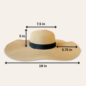 Custom Personalized Women's Beach Hat - Wide Brim Sun Hat with Adjustable Band for Bride, Bridesmaids & Bachelorette Party | Perfect Beach Wedding, Honeymoon & Vacation Accessories | UV Protection Summer Hat for Women (White)