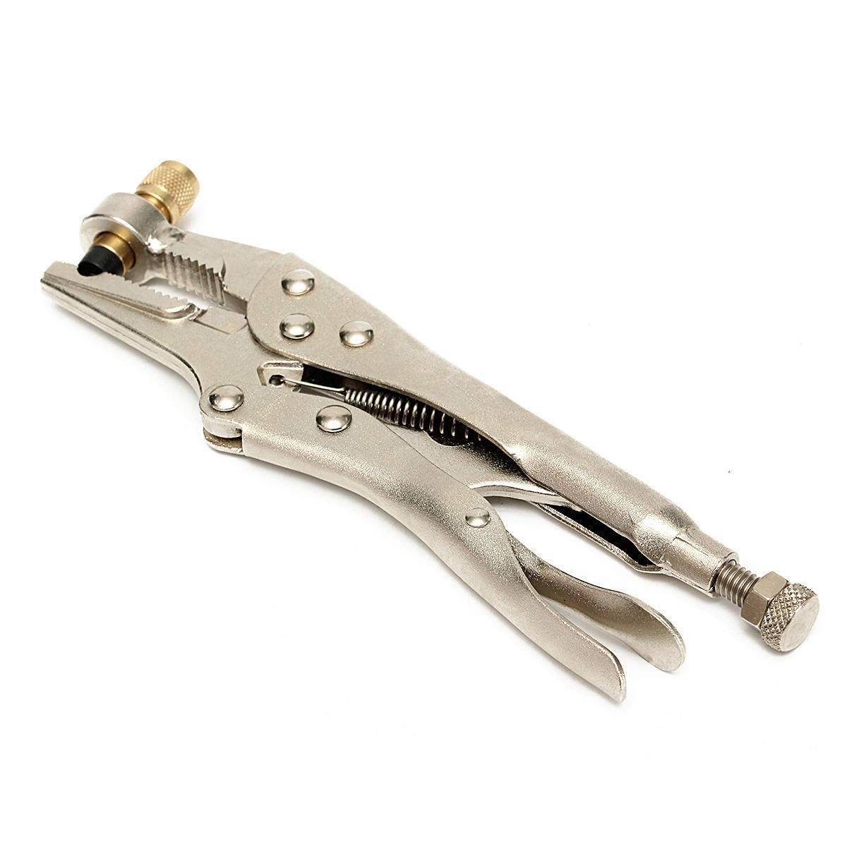 LIANGANAN Tube Locking Pliers - Heavy Duty Refrigeration Tools for AC Repair, HVAC & Refrigerant Recovery - Professional HVAC Hand Tool Kit for Mechanics (Perfect for AC Maintenance & Refrigeration System Servicing)