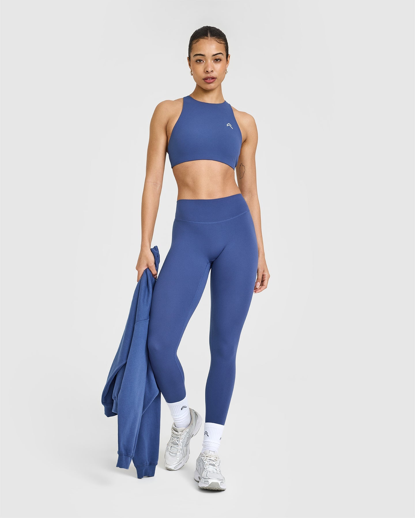SoftMotion™ High-Waisted Yoga Leggings for Women - Shadow Blue | Stretchy & Breathable Workout Pants for Running, Gym & Lounge Wear
