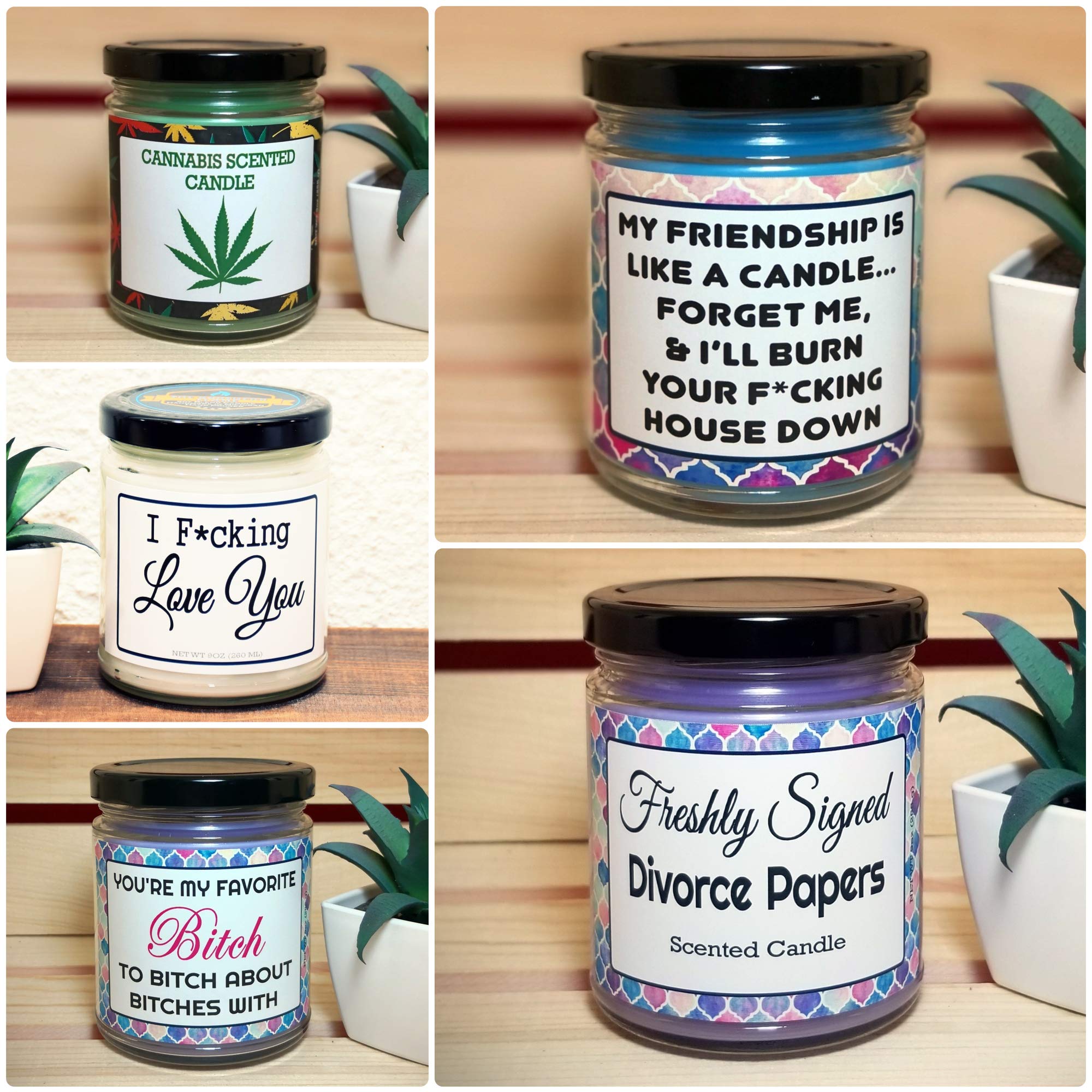 Best Friend Gift - Funny 'You're My Favorite Bitch' Candle for Birthday, Friendship & Bitching Sessions - Perfect for Relaxing Evenings & Heartfelt Moments