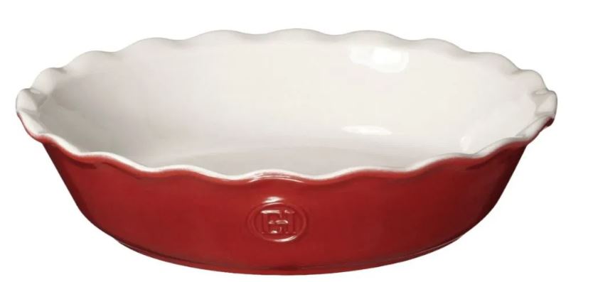 Modern Classic Pie Dish - 9 Inch Ceramic Baking Pan for Apple, Pumpkin & Cherry Pies - Perfect for Thanksgiving, Christmas & Family Gatherings