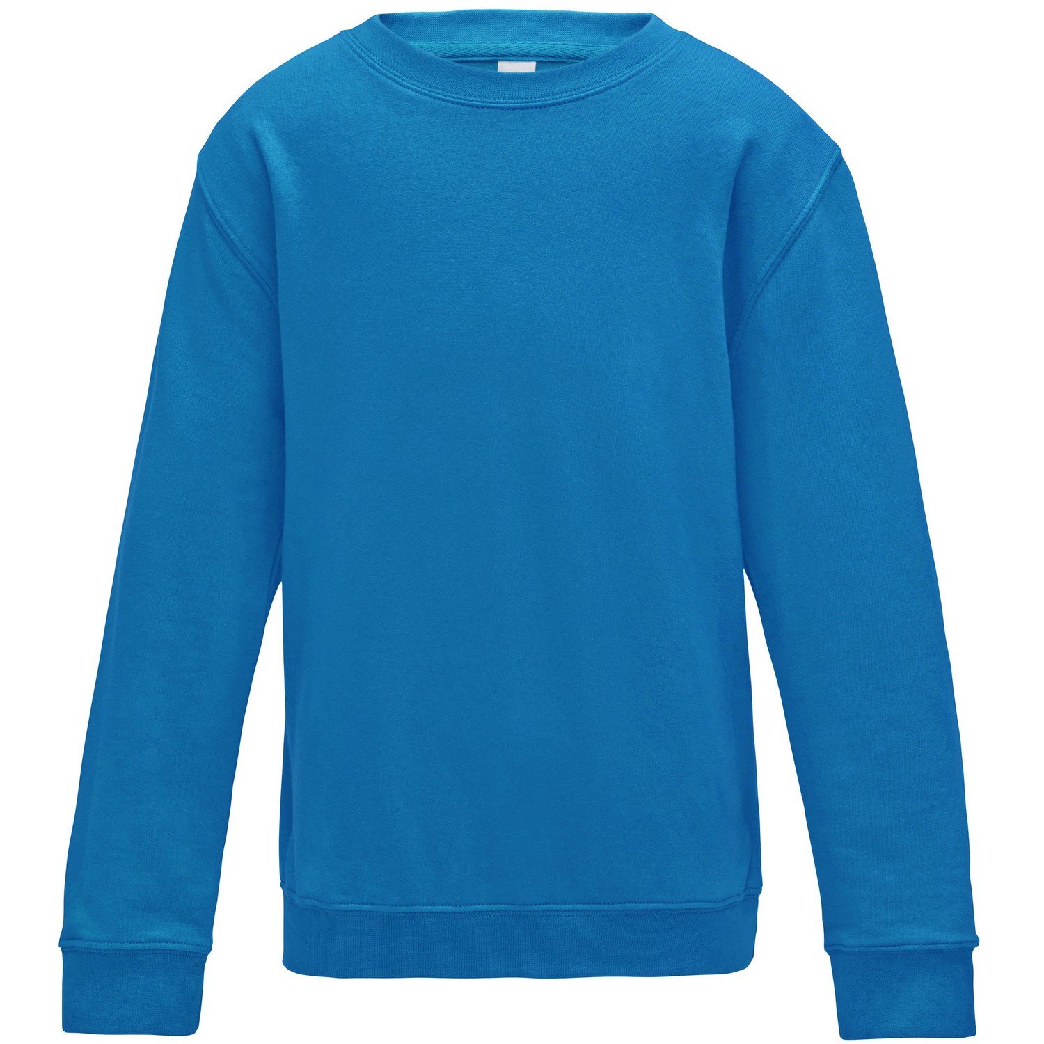 AWDis Kids Plain Crew Neck Sweatshirt - Soft Cotton Pullover Hoodie for Boys & Girls - Perfect for School, Playdates & Outdoor Activities