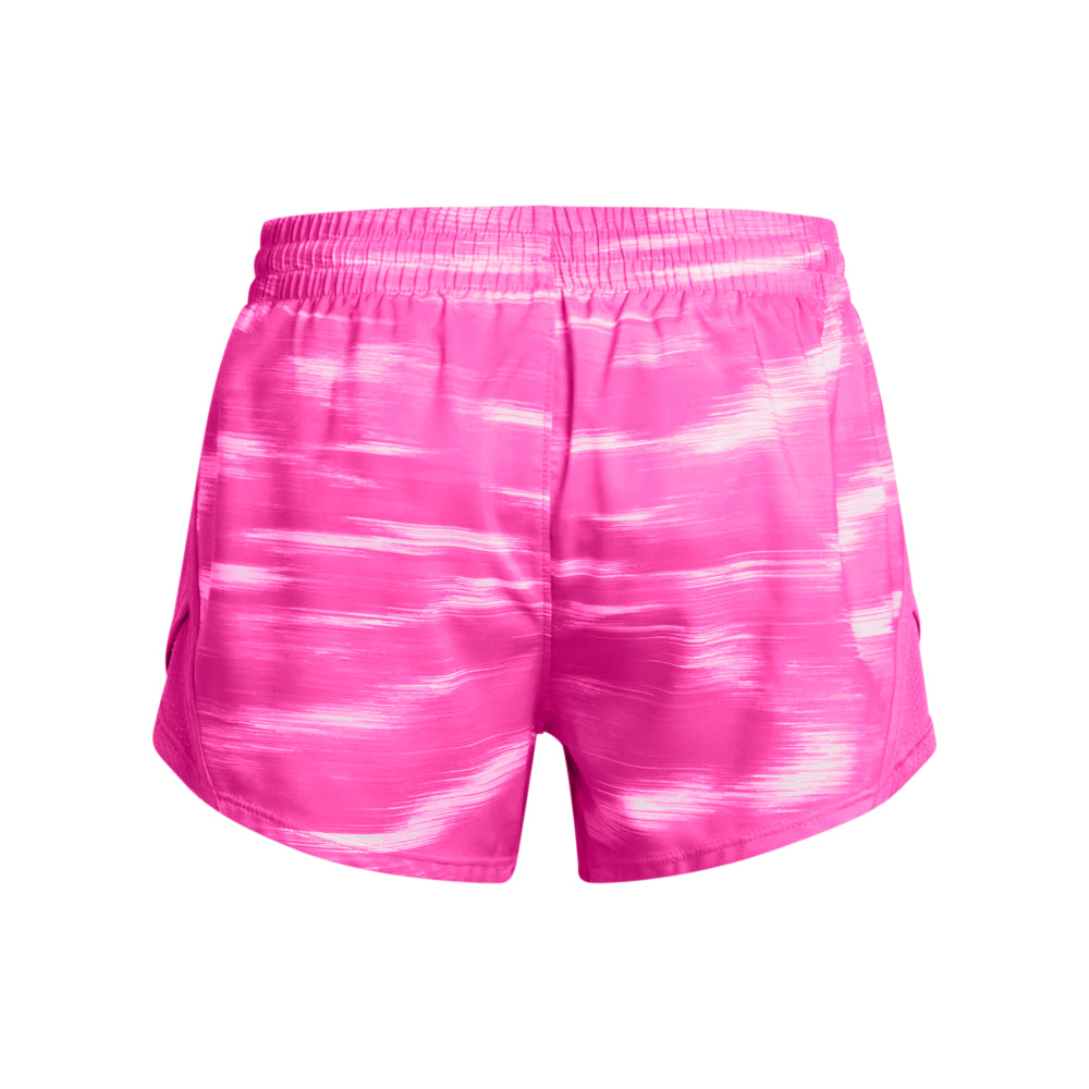 Under Armour Girls' Youth Fly By Printed Athletic Shorts - Lightweight & Breathable for Running, Training & Sports Activities