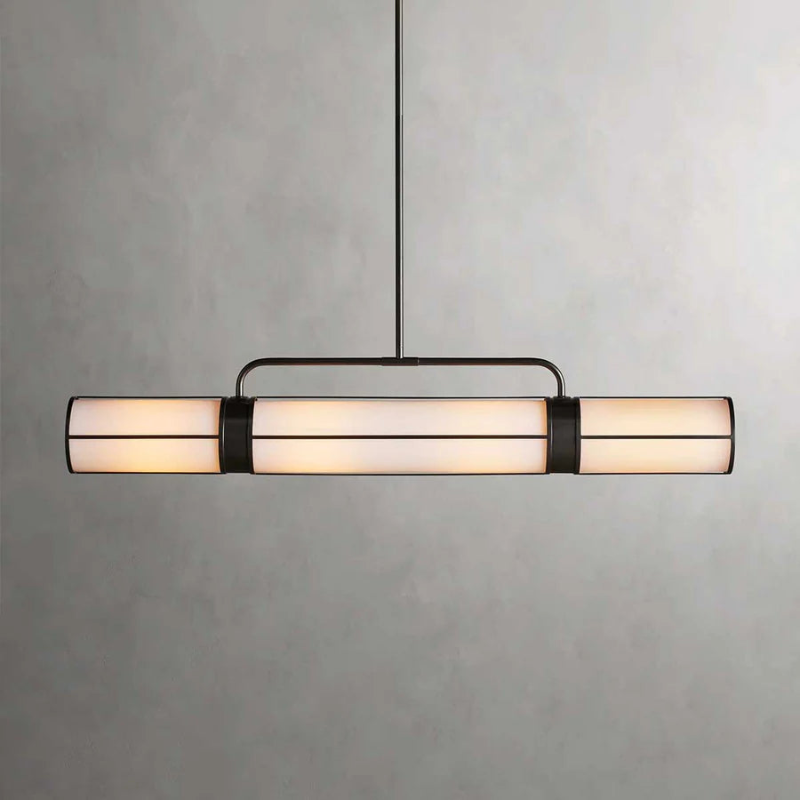 Remming Linear Pendant Light - Modern LED Hanging Fixture for Kitchen Island, Dining Room & Bedroom Lighting | Dimmable & Energy Efficient