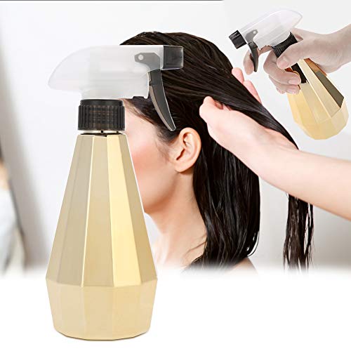Professional Hair Spray Bottles for Salon & Home Use - Fine Mist Sprayer for Styling, Hydration & Plants (Gold) - Perfect for Hairdressers, DIY Beauty & Gardening