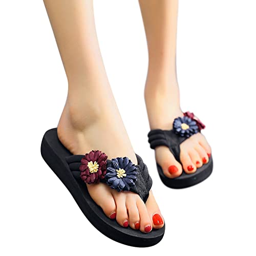 LUOPUNAQ Women's Flat Sandals - Fashion Clip Toe Summer Sandals with Wedge Bottom & Platform for Beach, Vacation, and Casual Outings