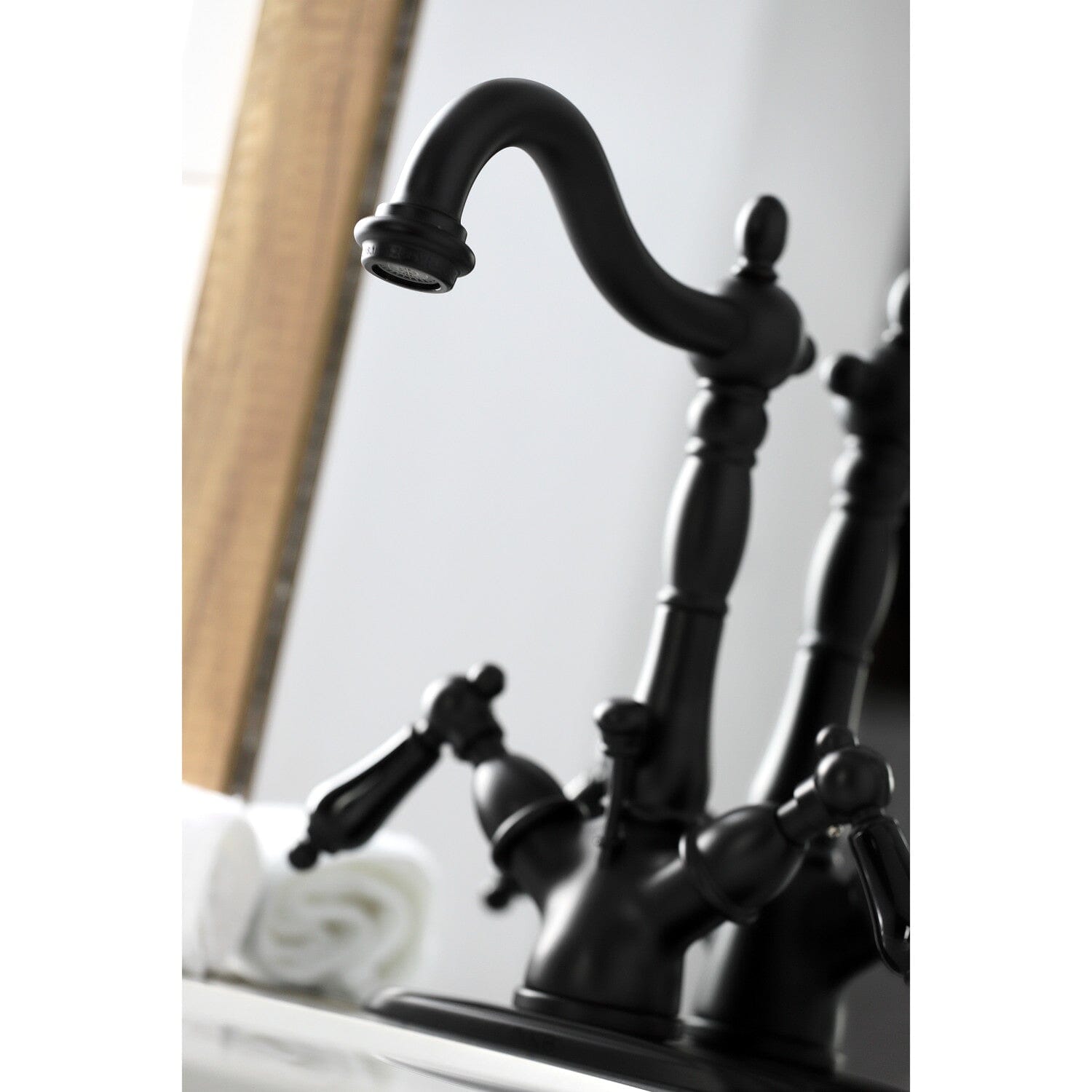 Duchess Double Handle 1 or 3 Hole Deck Mount 4 Inch Centerset Bathroom Faucet with Brass Pop Up Drain - Elegant Brass Finish for Bathroom Sink - Perfect for Modern Home Renovation and Bathroom Upgrades