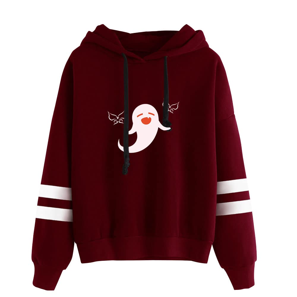 Genshin Impact Hu Tao Pullover Hoodie - Anime Merch Sweatshirt for Cosplay & Casual Wear | Unisex Hip Hop Tracksuit Top | Perfect for Gaming, Conventions & Streetwear Fashion