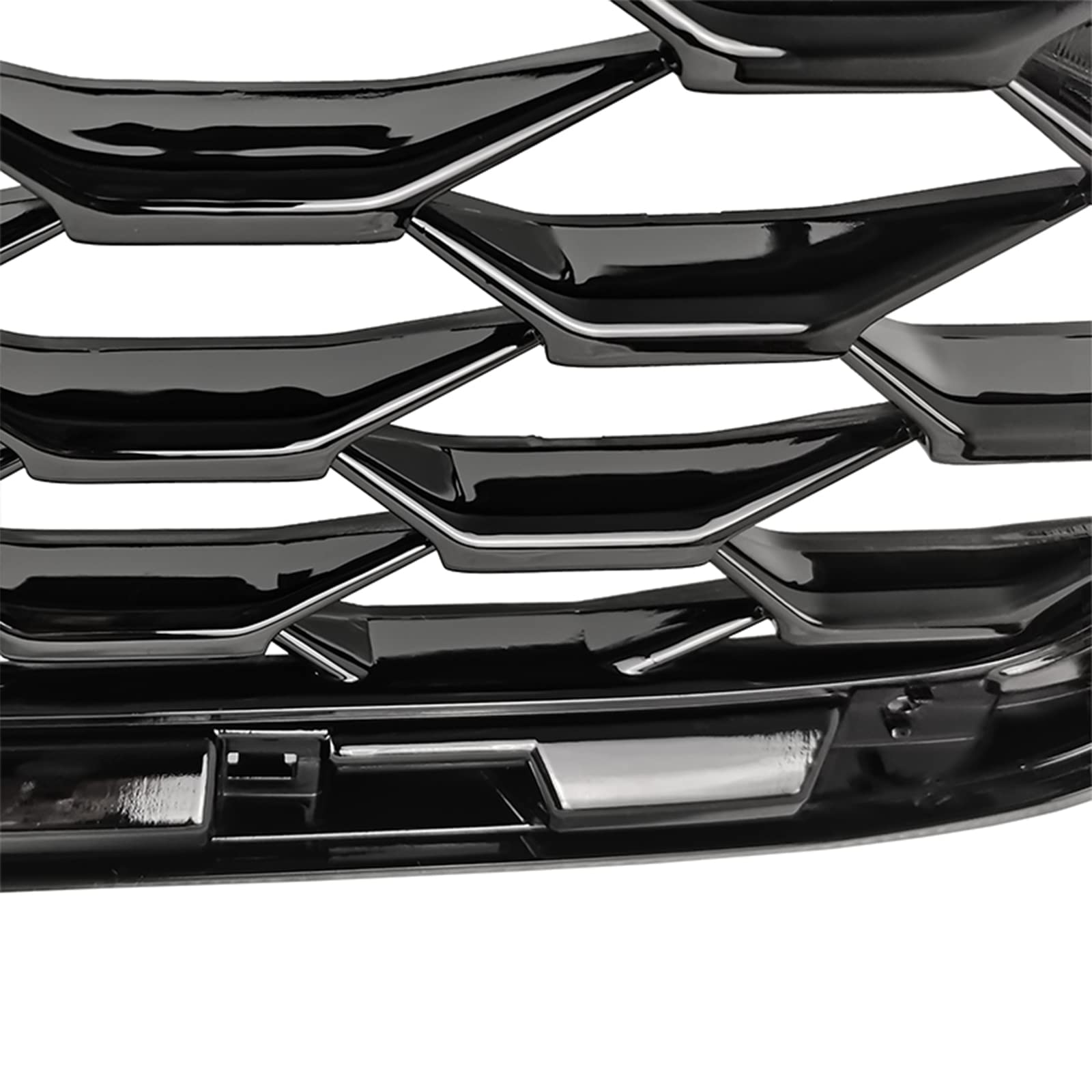 YLT AUTO Gloss Black Front Bumper Grille Honeycomb Air Intake Replacement Kit for 2019-2021 Subaru Forester | Upgrade Your Car's Style & Airflow Performance | Perfect for Off-Roading & Daily Commuting