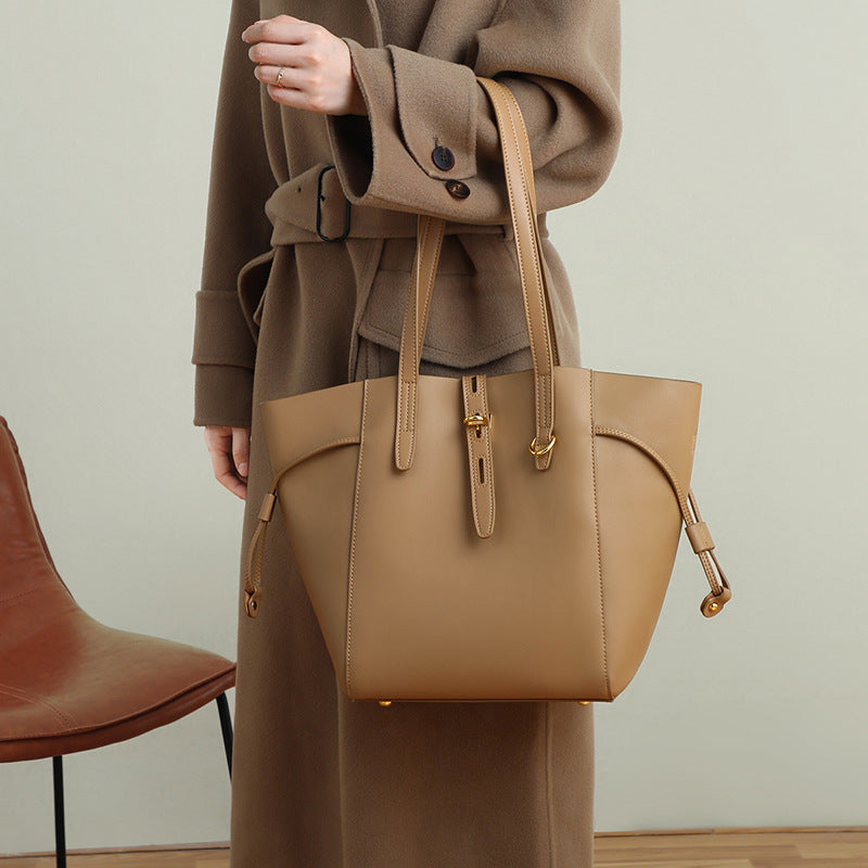 Genuine Leather Shoulder Bag Tote Bag for Women - Stylish & Durable Handbag for Work, Travel & Everyday Use