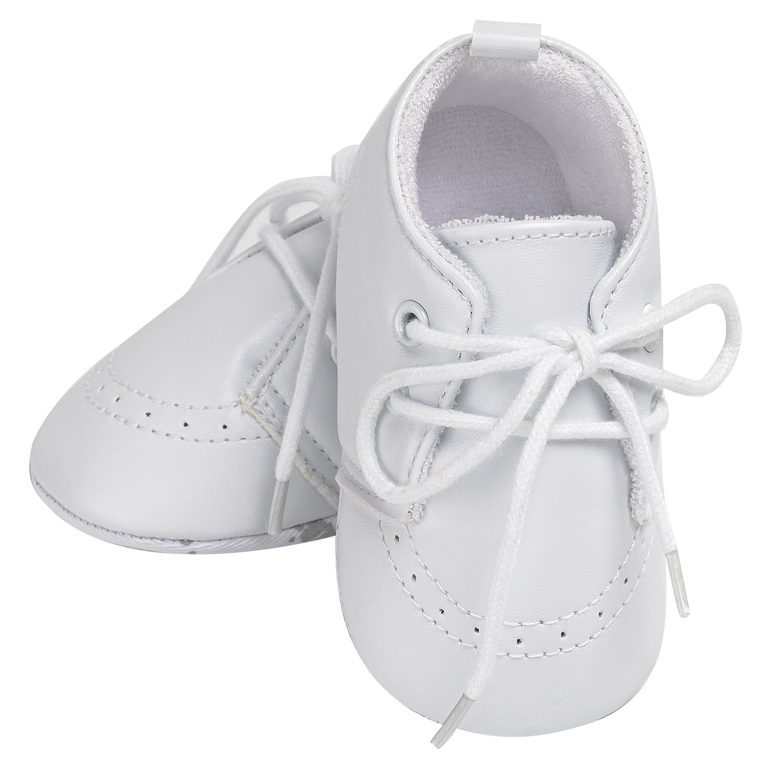 Booulfi Baby Boy Baptism Shoes & Christening Outfit - Soft Leather Booties for Newborn Boys - Perfect First Communion & Church Gift for Infants (Ideal for Christenings, Baby Showers & Special Occasions)