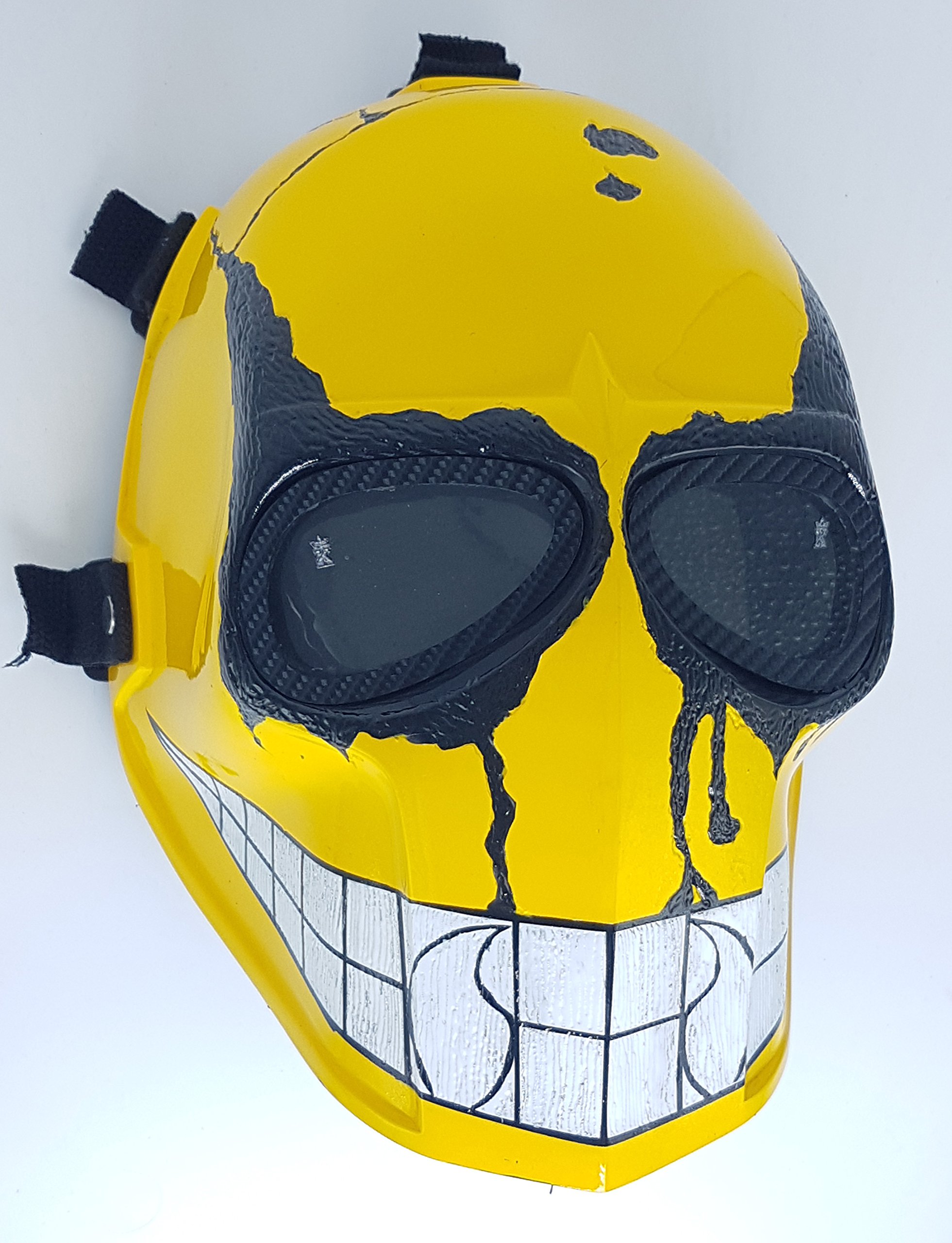 Smiley Army of Two Airsoft Mask - Protective Gear for Outdoor Sports, BB Gun Games & Costume Parties | Tactical Face Protection for Airsoft, Paintball & Halloween