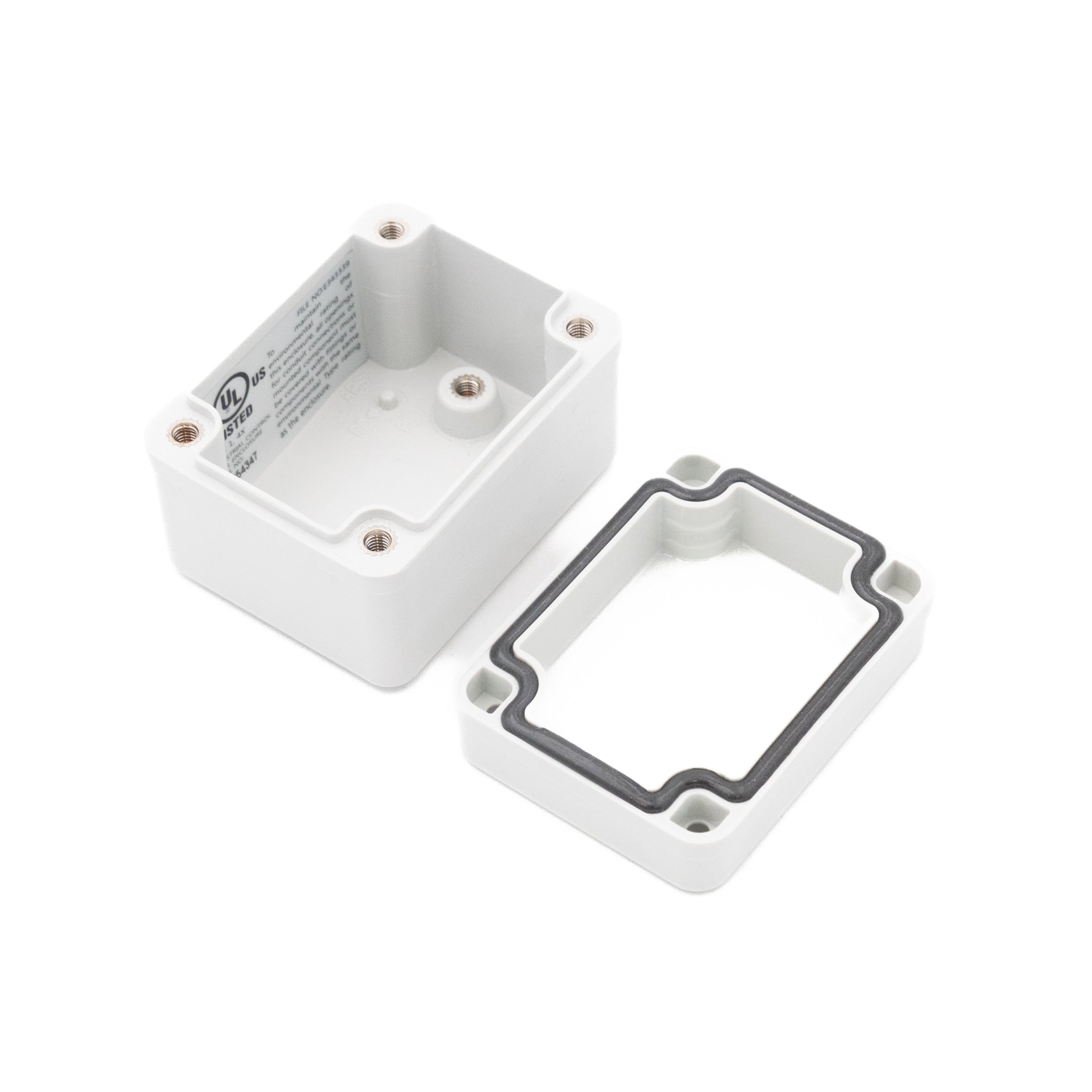 Boxco S Series 1.97 x 2.56 x 1.77 Inches (50x65x45mm) Waterproof Plastic Enclosure - IP67 Rated, IK08 Impact Resistant, Polycarbonate (PC) Grey Electrical Box with Screw Type Cover - Perfect for Outdoor Electronics, Industrial Equipment & DIY Projects