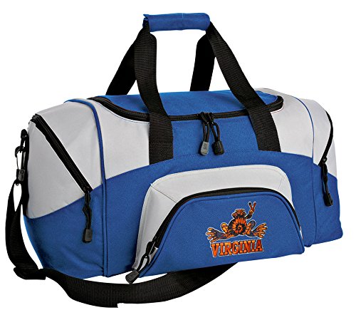UVA Peace Frog Small Travel Gym Bag - University of Virginia Workout Duffel for College, Sports & Travel - Perfect for Campus, Gym & Weekend Getaways