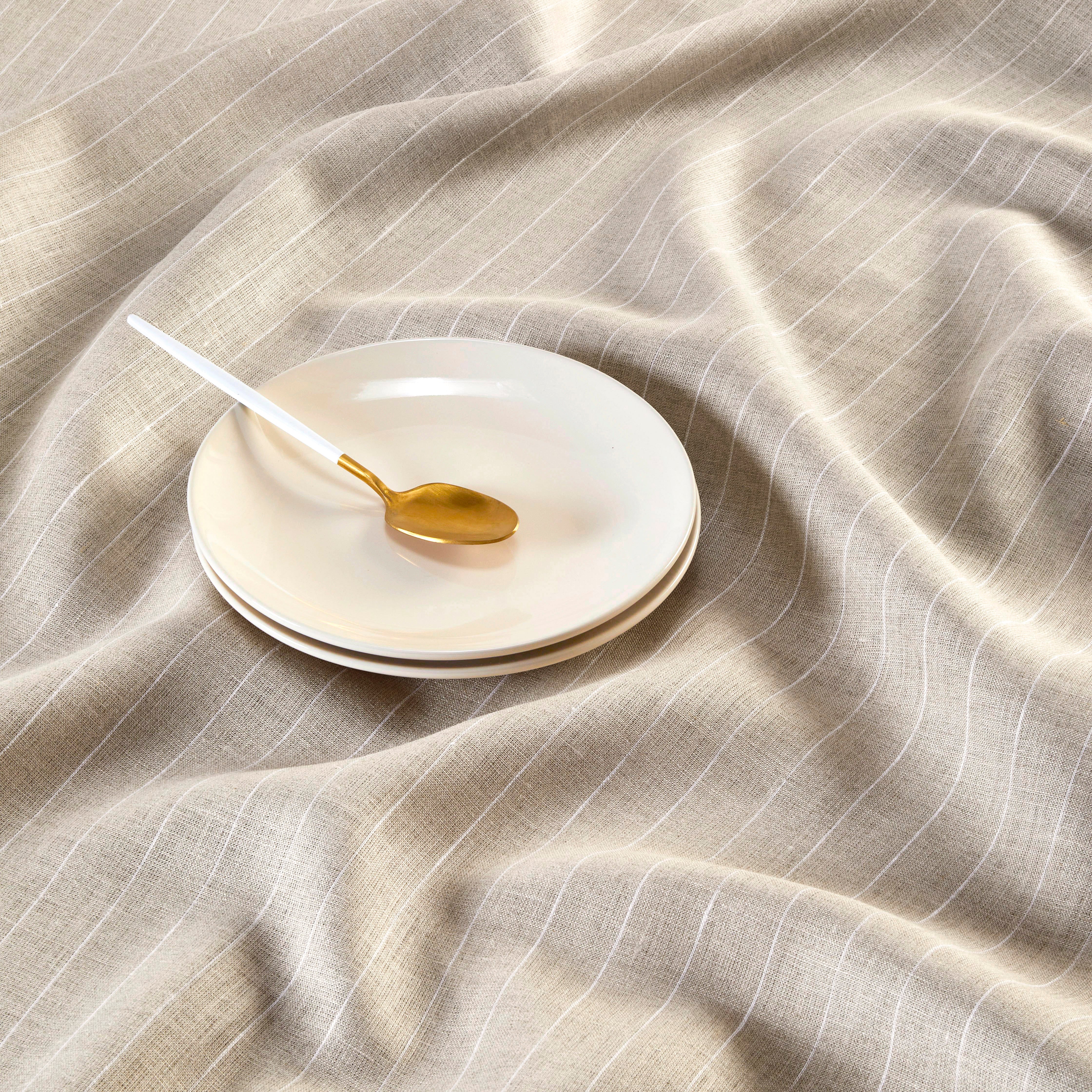 Stylish Pinstripe Table Throw - Elegant Dining & Home Decor for Parties, Weddings & Everyday Use