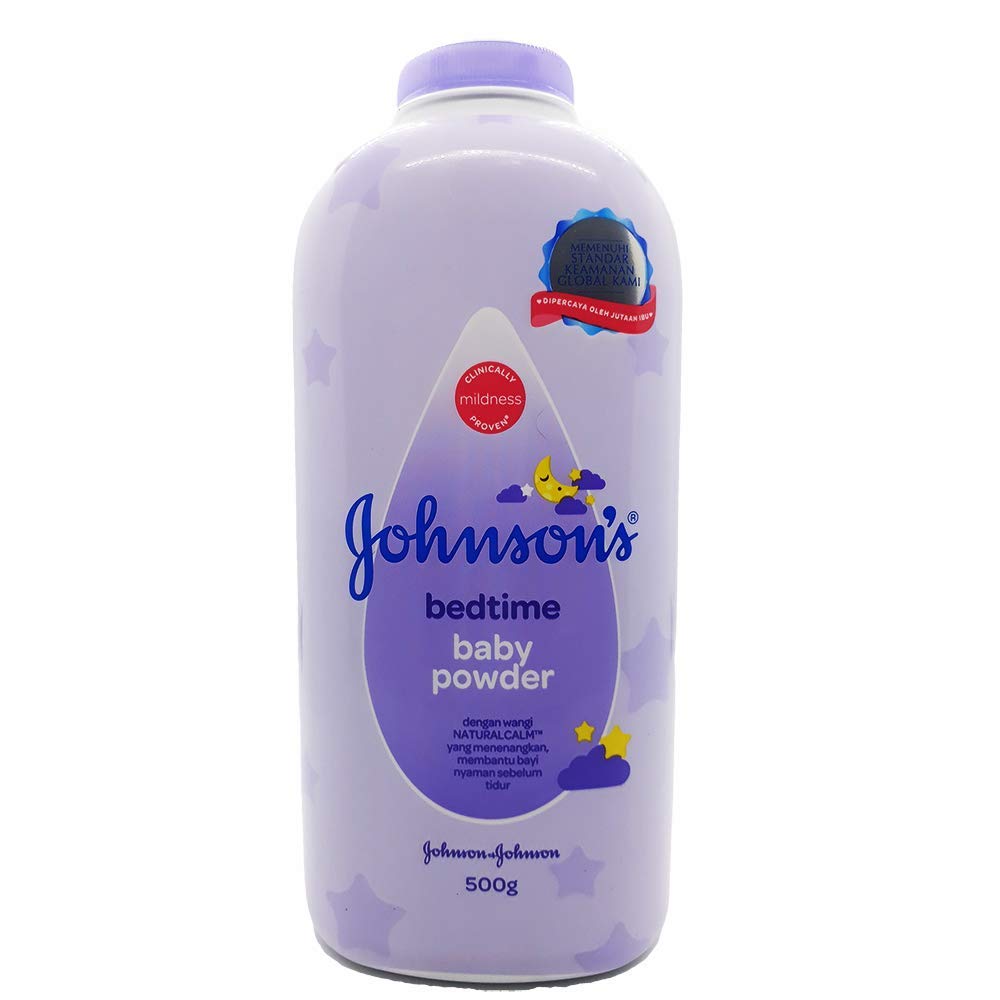Johnson's Baby Powder 500g - Talc-Free for Gentle Skin Care & Bedtime Use