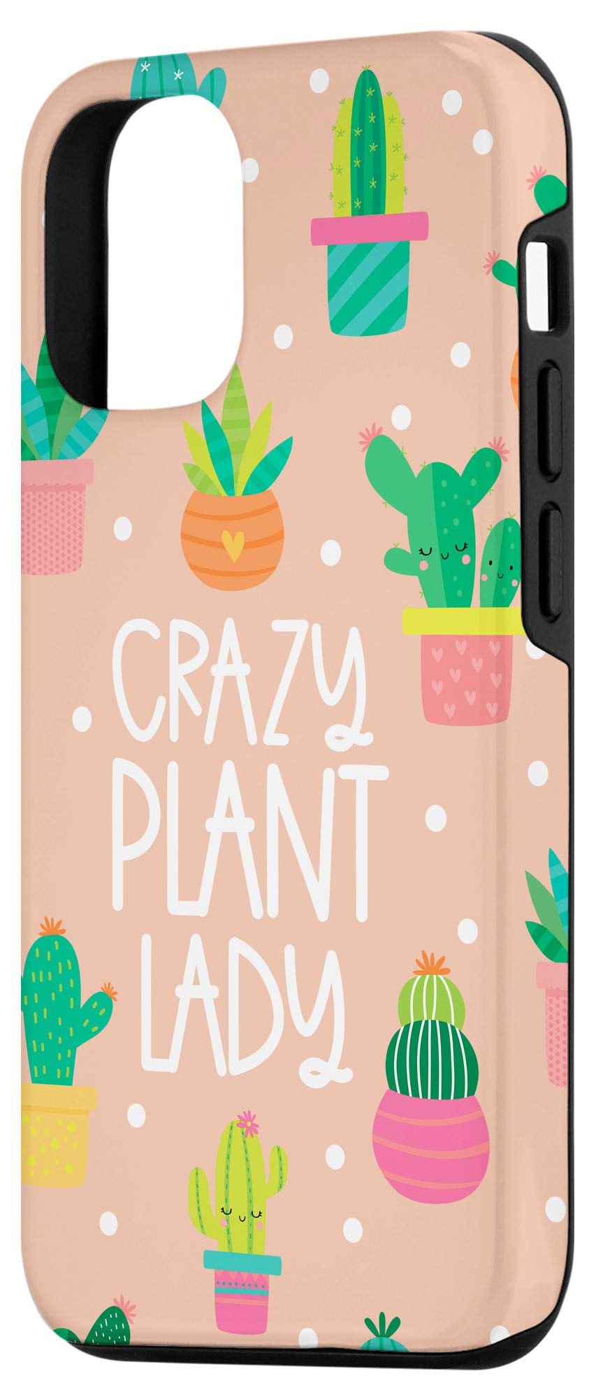 iPhone 12/12 Pro Case - Funny Crazy Plant Lady Design Coral Cover | Perfect Gift for Plant Lovers & Gardening Enthusiasts | Durable Protection for Daily Use, Work & Outdoor Activities