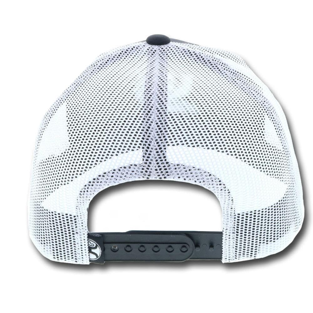HOOEY Arc Adjustable Snapback Mesh Back Trucker Hat for Men - Breathable & Stylish Baseball Cap for Outdoor, Sports, and Casual Wear