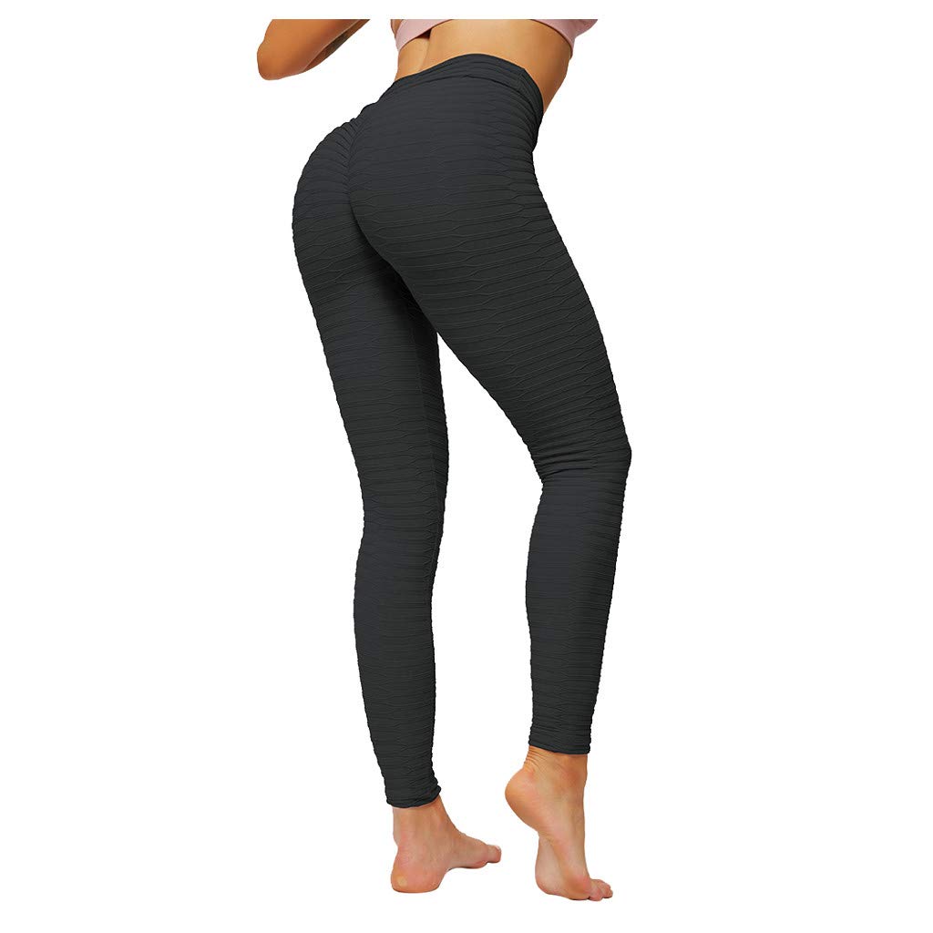 ONHUON Women's High Waist Yoga Pants - Tummy Control Workout Leggings for Running & Fitness