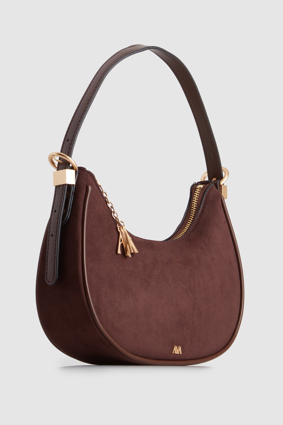 Vegan Suede Shoulder Bag for Women - IRIS Ethical Leather Crossbody Purse - Stylish & Sustainable Handbag for Work, Travel & Everyday Use